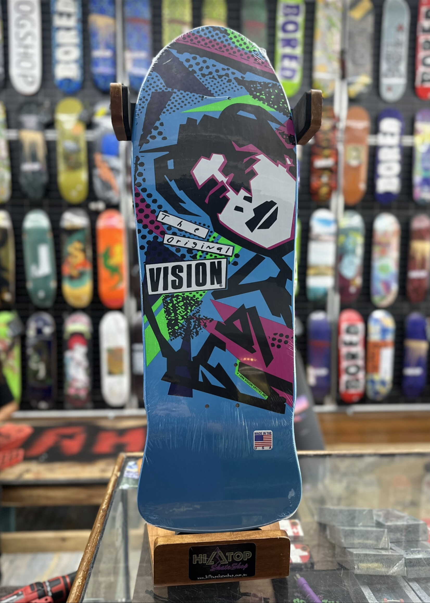 Vision Skateboards VISION - Original Mark Gonzales Blue/Pink Deck - 10.0"