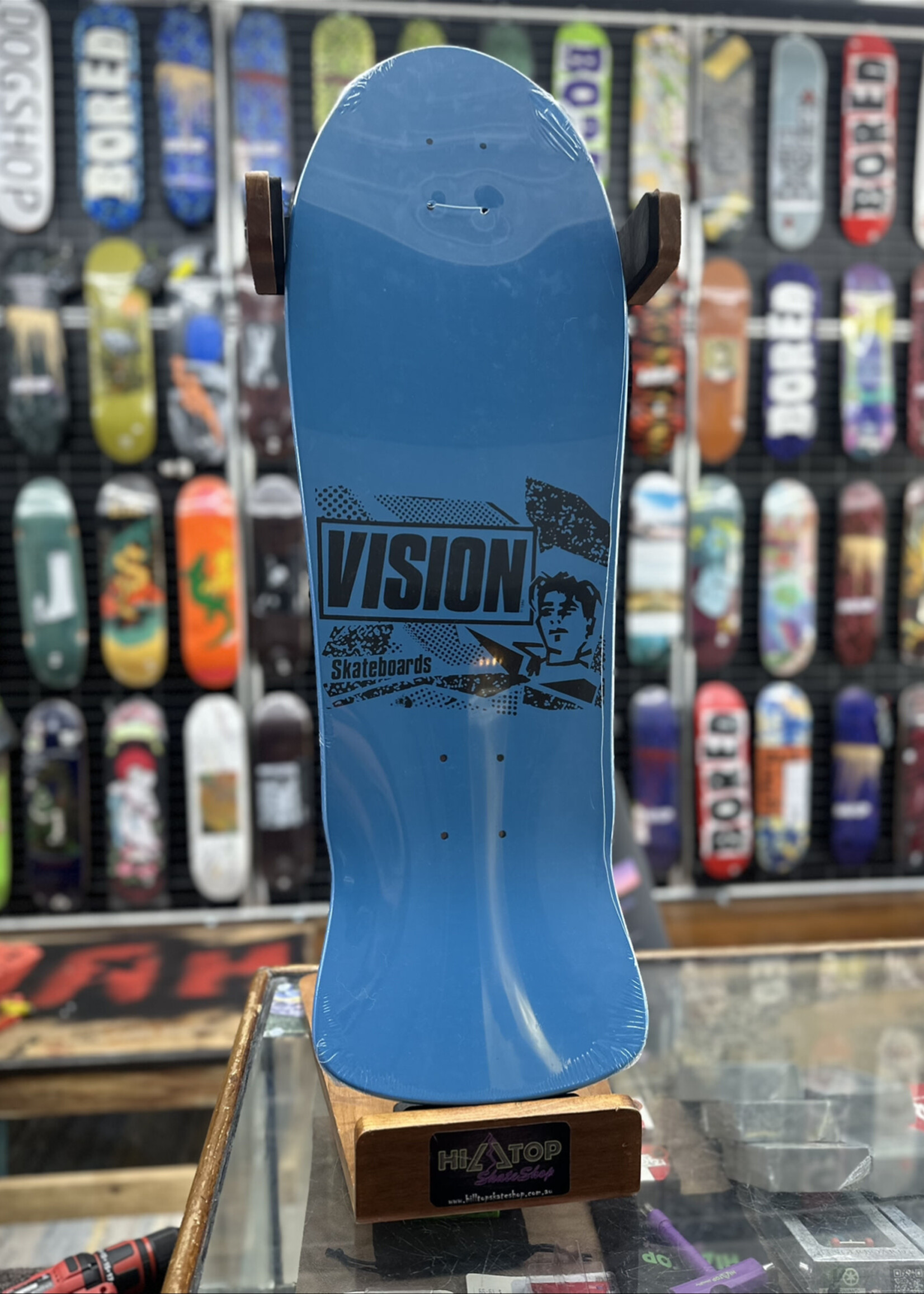 Vision Skateboards VISION - Original Mark Gonzales Blue/Pink Deck - 10.0"