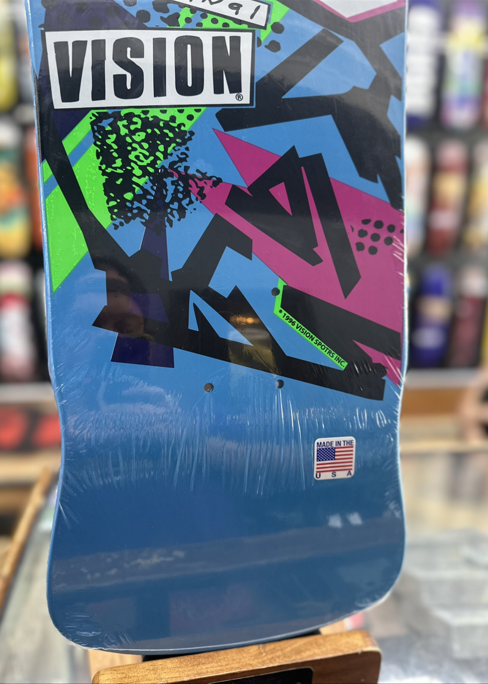Vision Skateboards VISION - Original Mark Gonzales Blue/Pink Deck - 10.0"