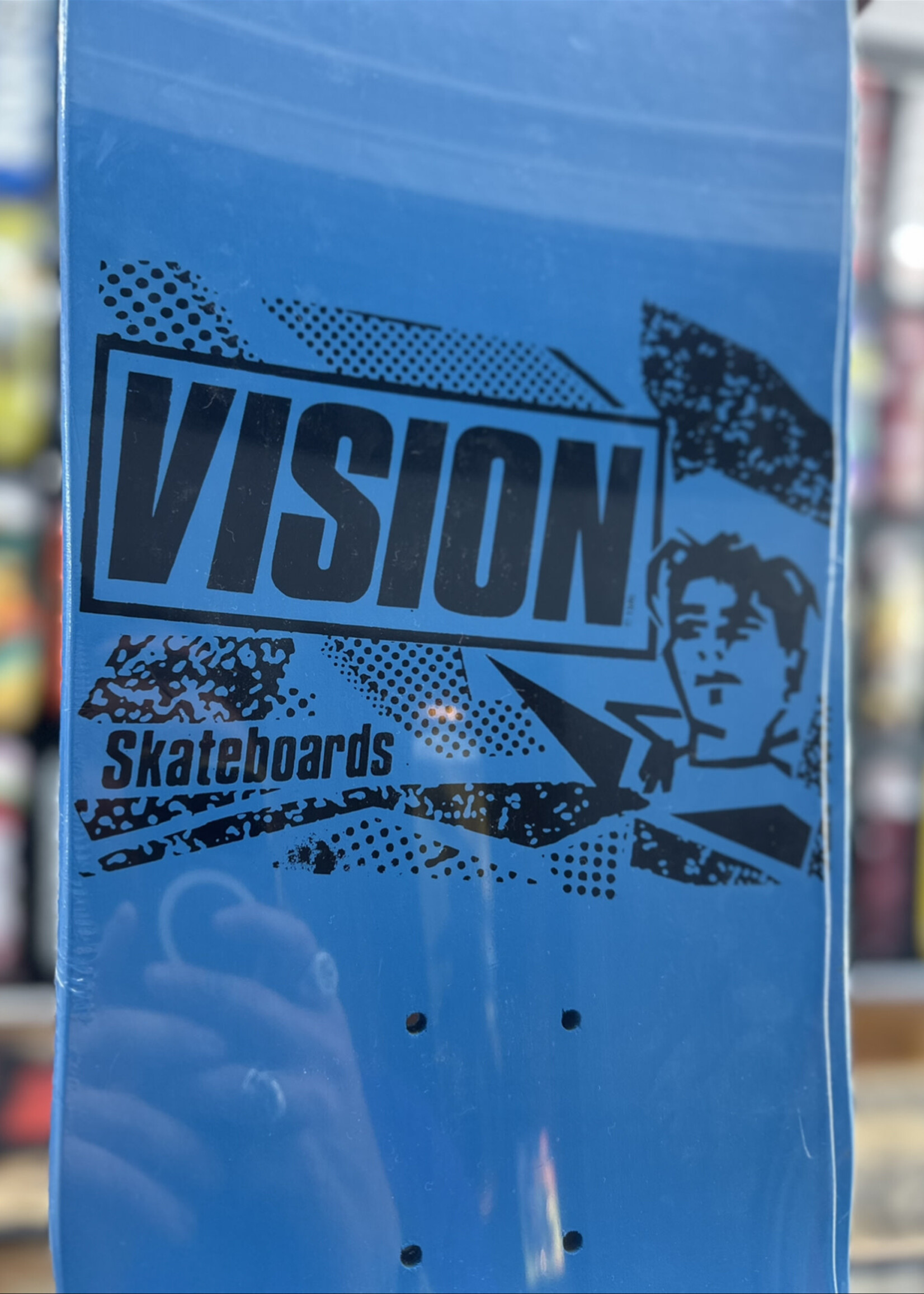 Vision Skateboards VISION - Original Mark Gonzales Blue/Pink Deck - 10.0"