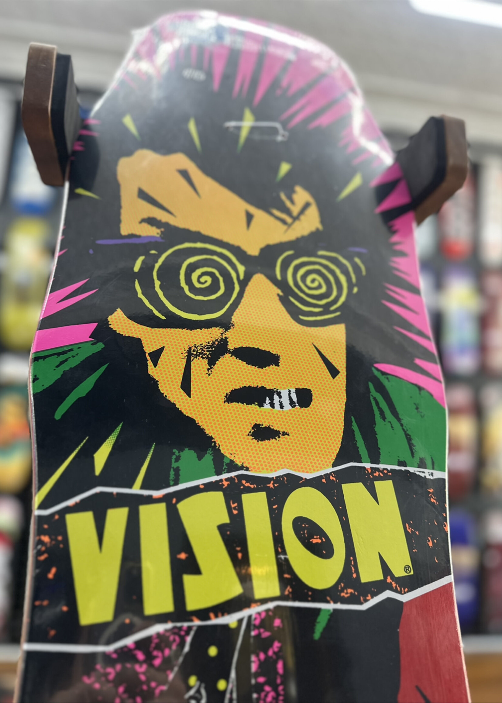 Vision Skateboards VISION - Reissue Original Psycho Stick Red Stain Deck - 10.0"