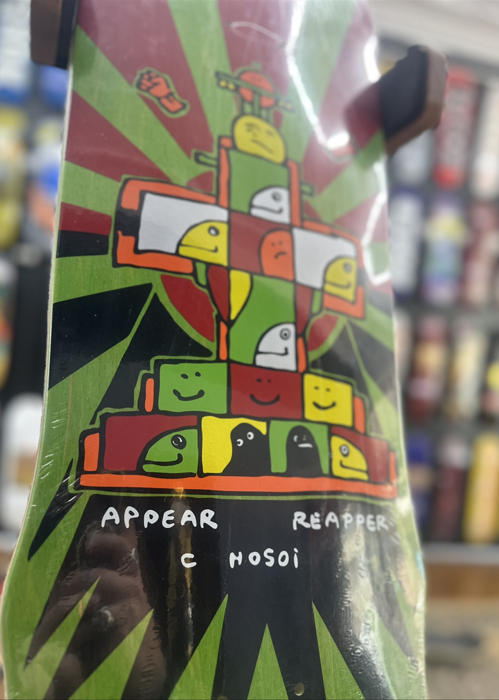 HOSOI HOSOI - Gonz Hammerhead 93 Green Stain Deck Reissue - 9.25"