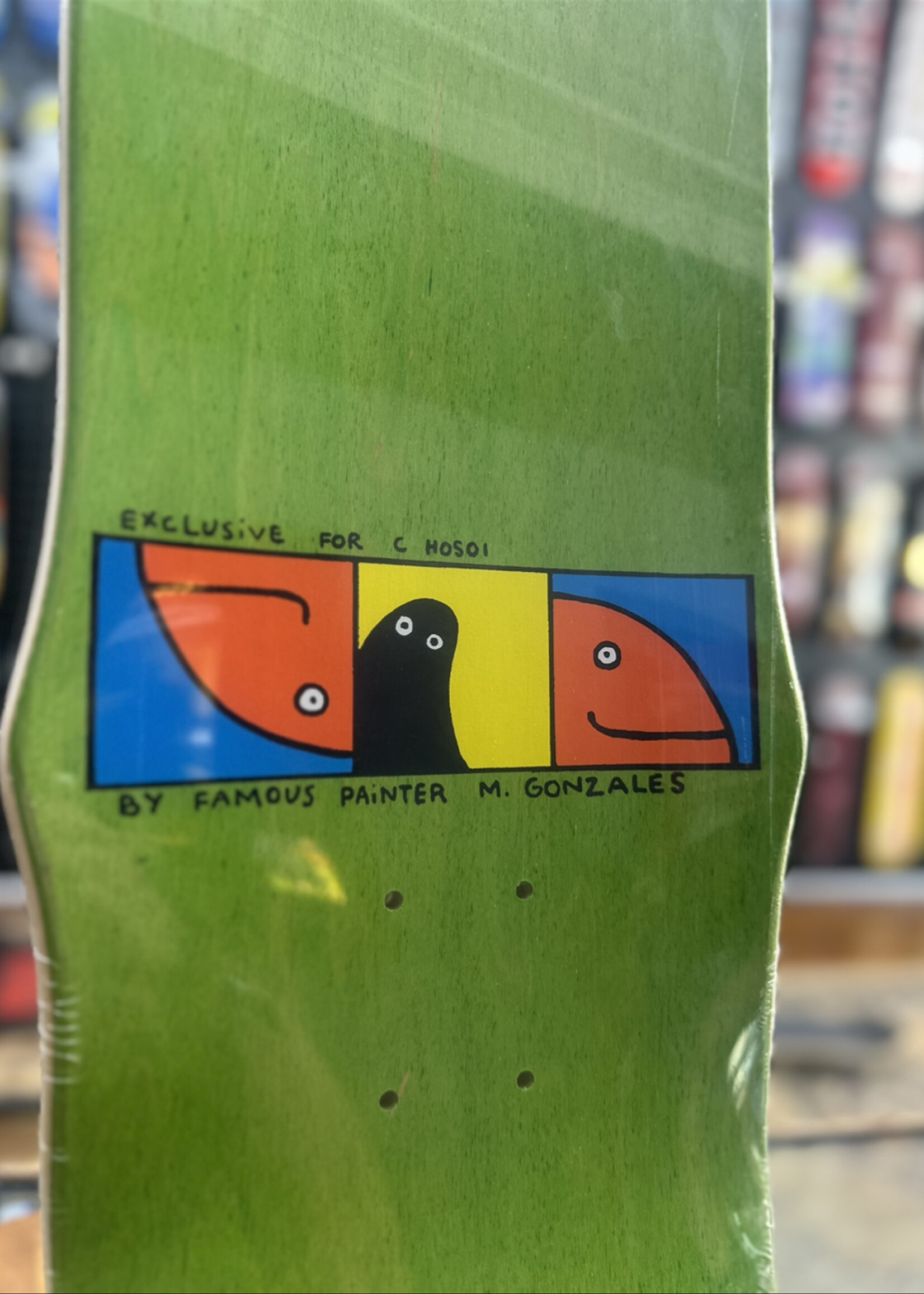 HOSOI HOSOI - Gonz Hammerhead 93 Green Stain Deck Reissue - 9.25"