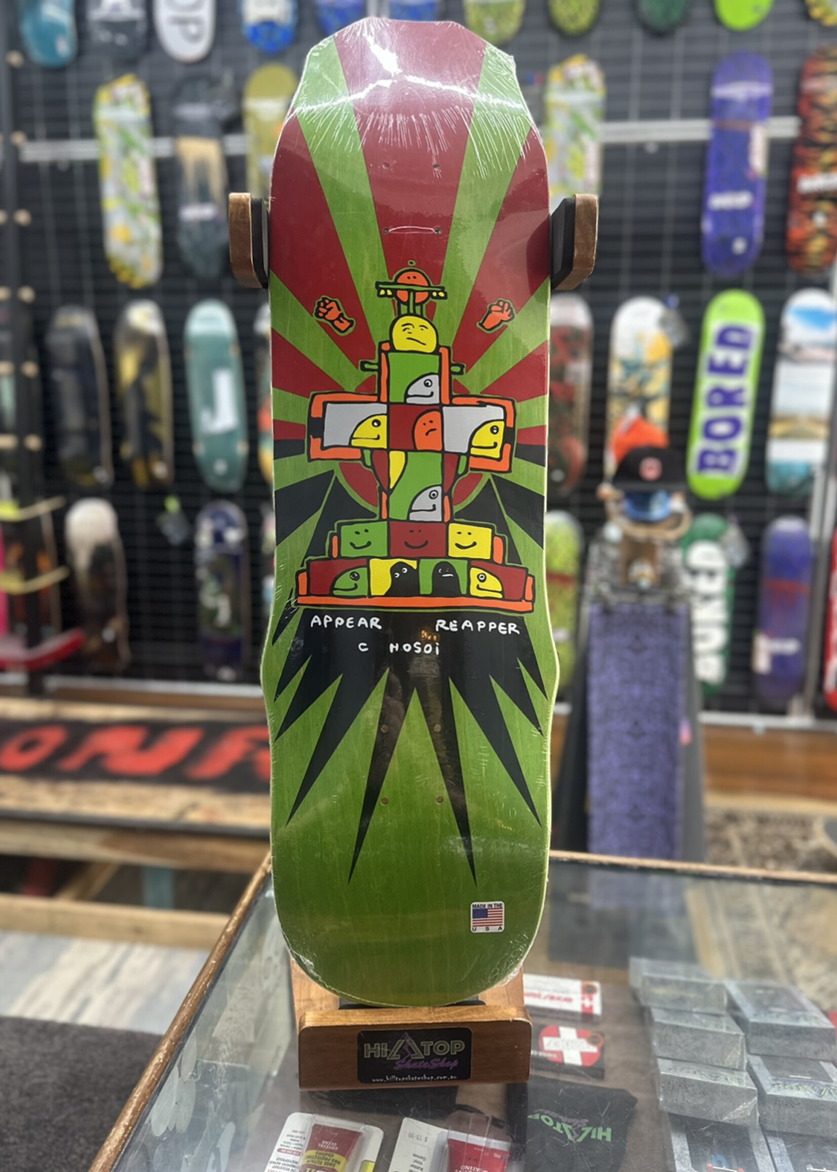 HOSOI HOSOI - Gonz Hammerhead 93 Green Stain Deck Reissue - 9.25"