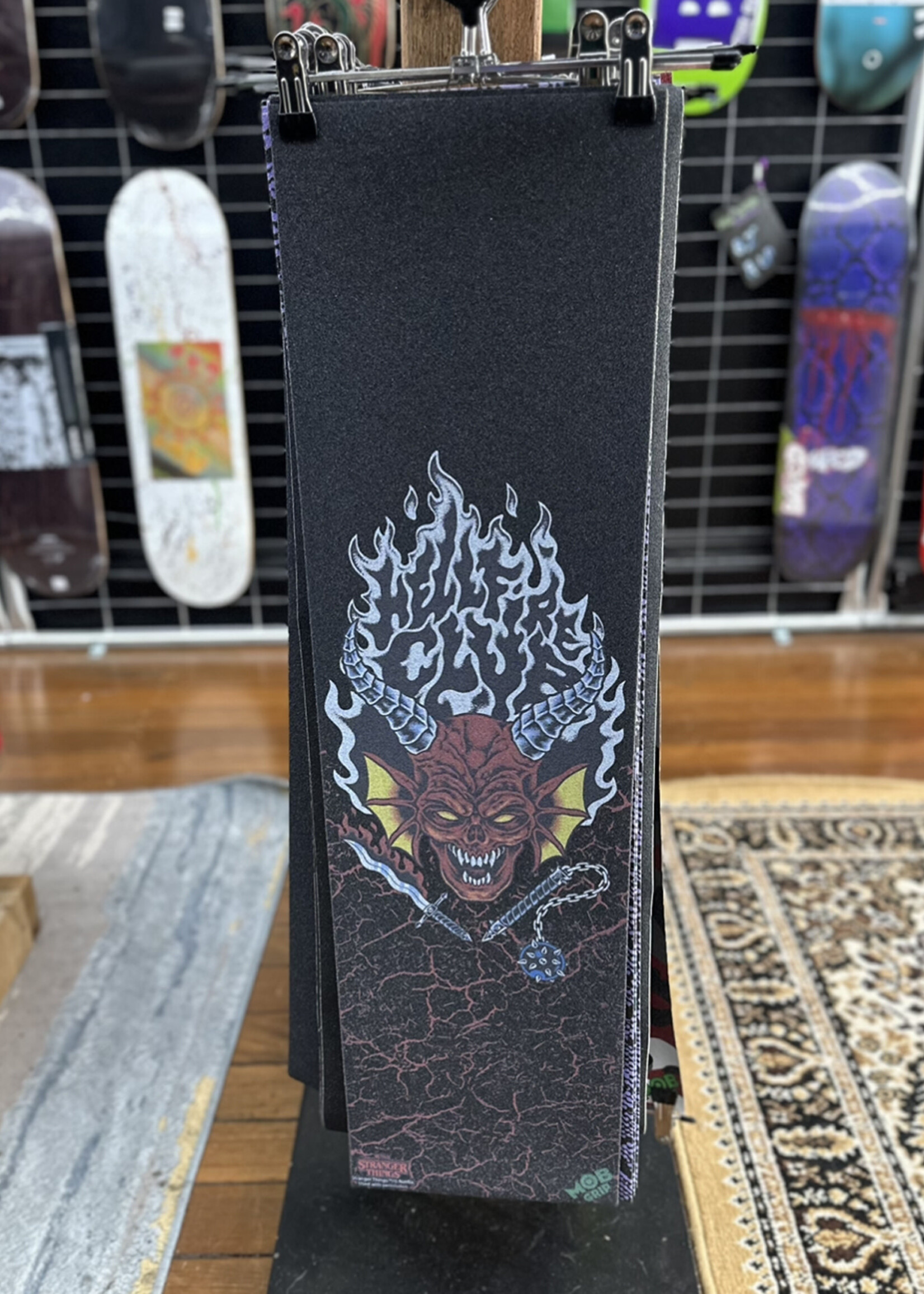 MOB GRIP TAPE MOB - Stranger Things Hellfire Club Griptape - 9" x 33"
