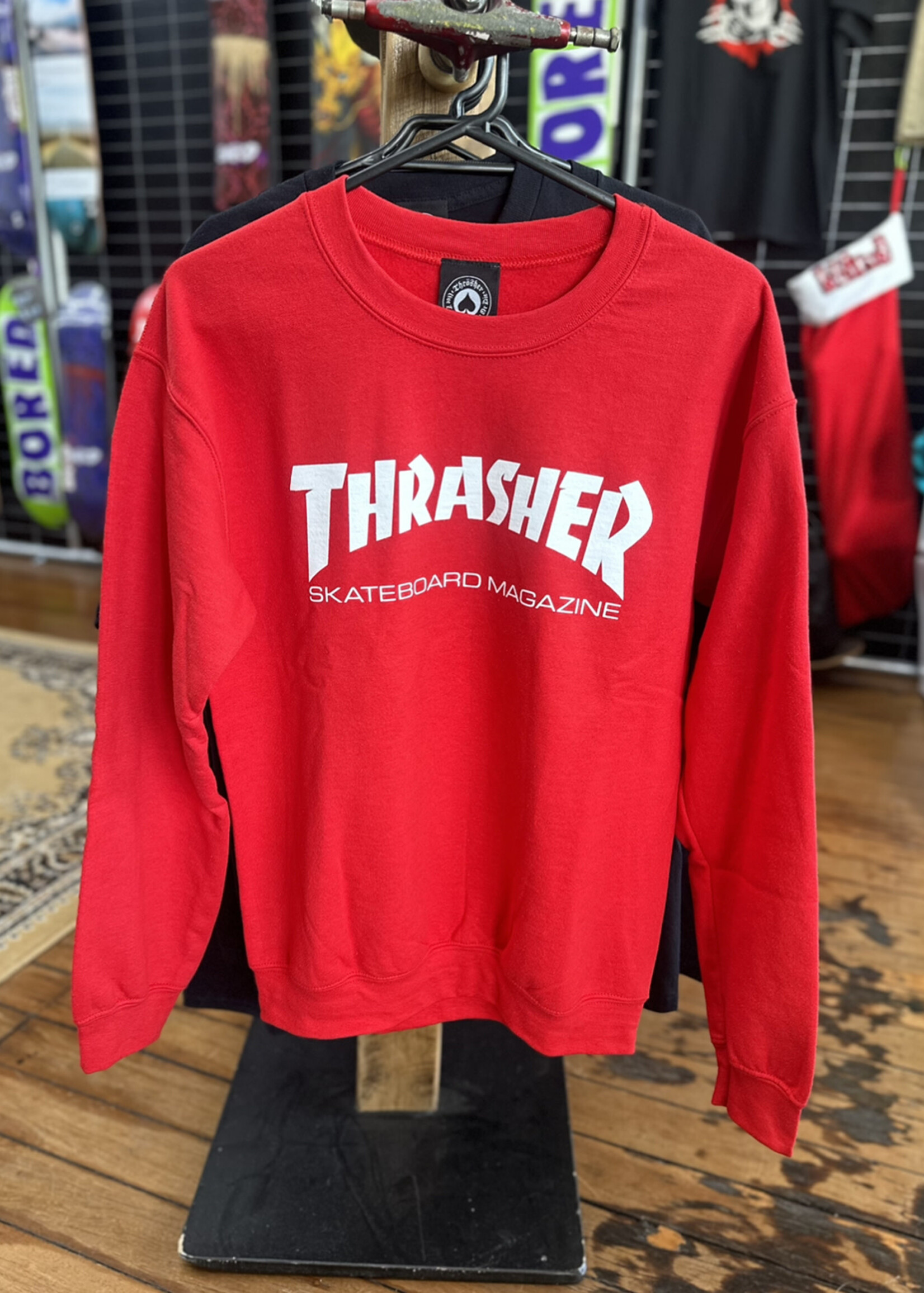 Thrasher THRASHER - Skate Mag Crewneck Red - Small