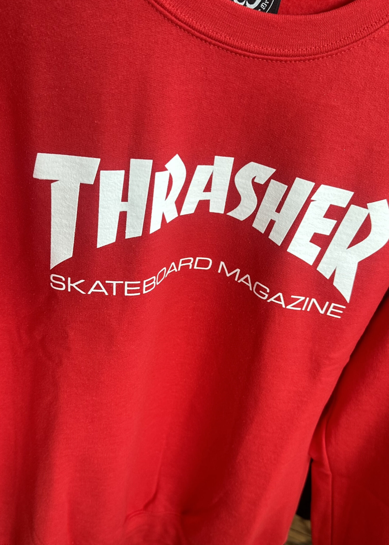 Thrasher THRASHER - Skate Mag Crew Shirt Red - Small
