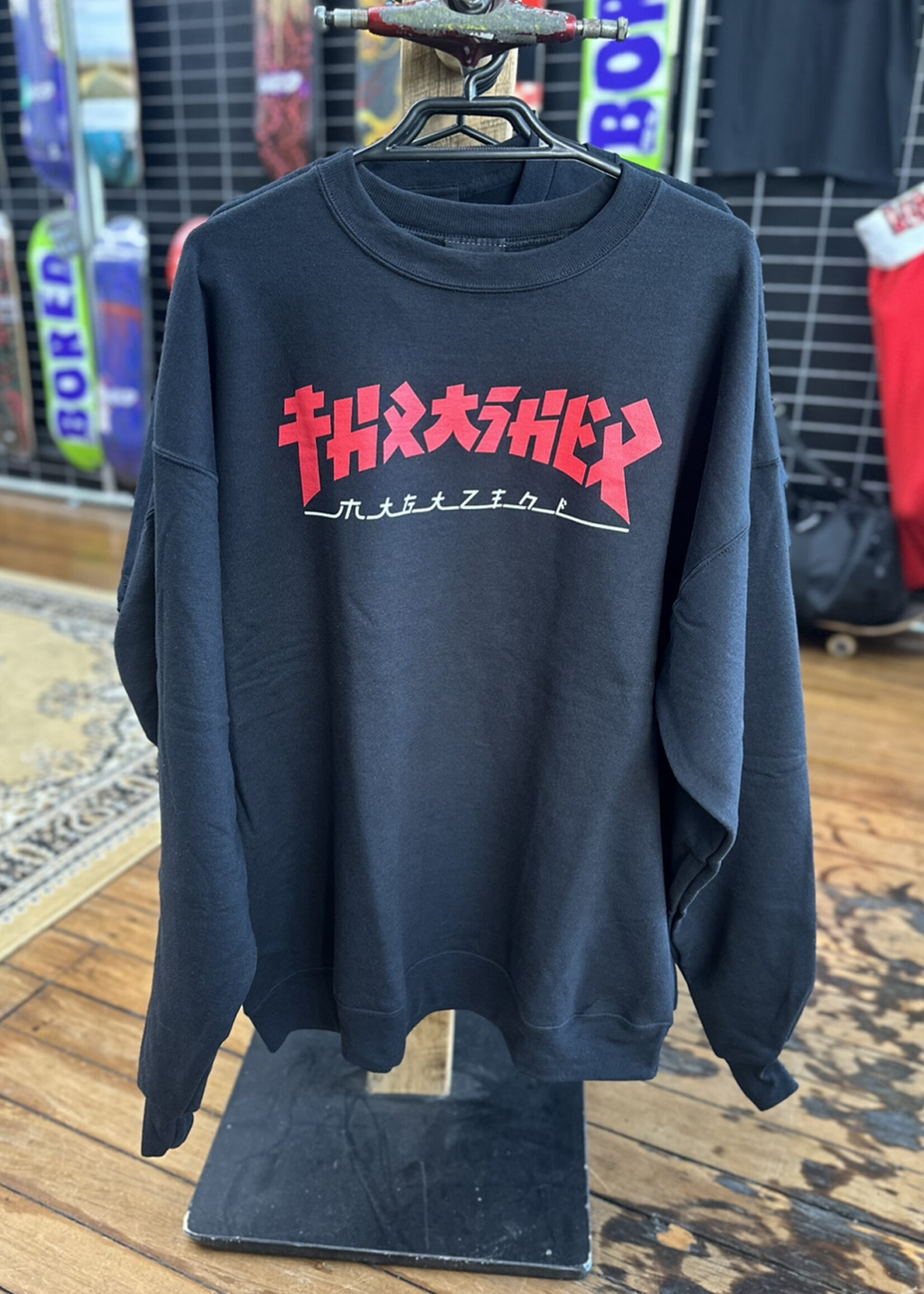 Thrasher THRASHER - Godzilla Crew Jumper Black