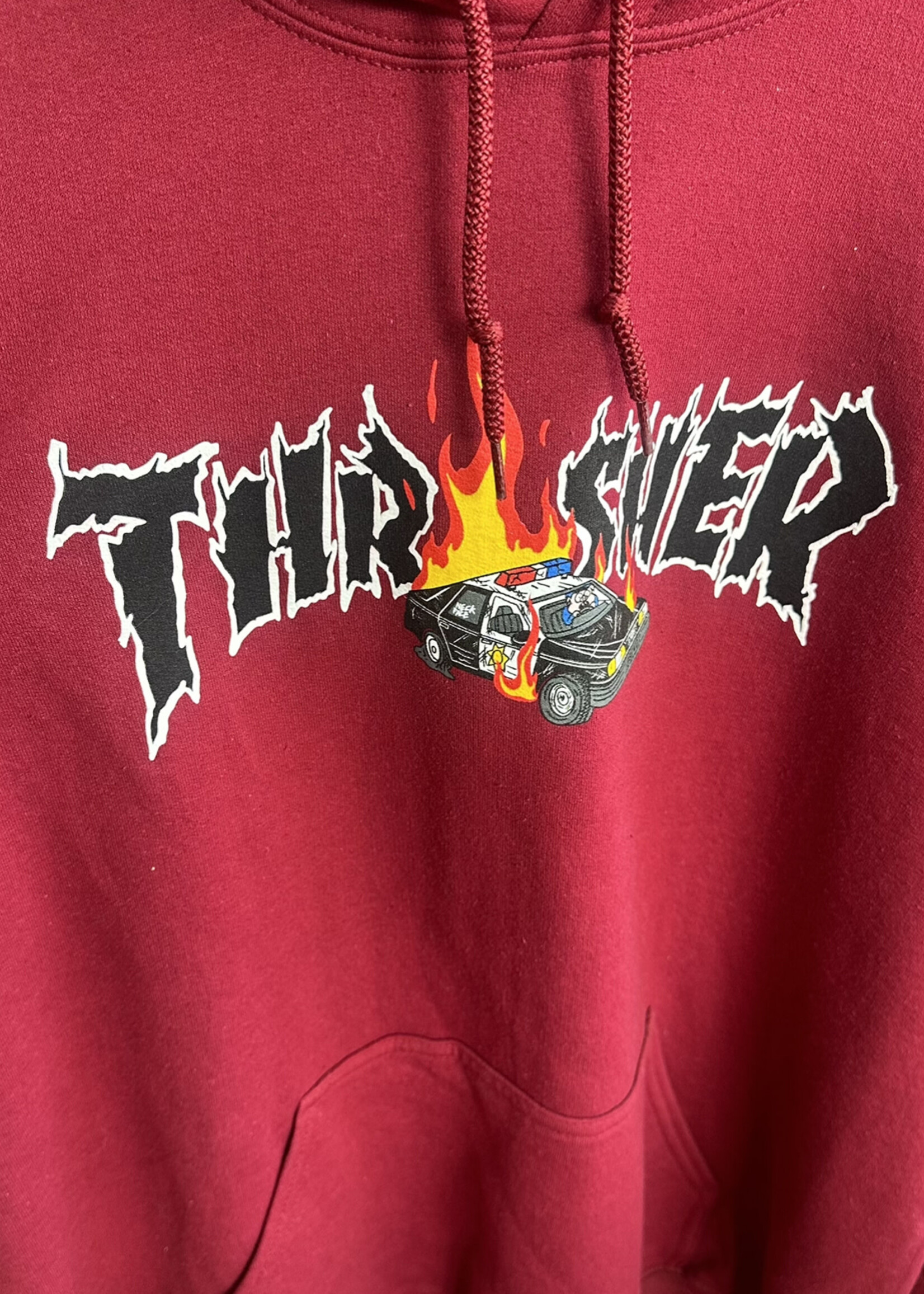Thrasher THRASHER - Cop Car Neckface Hoodie Maroon