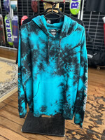 Slime Balls SLIME BALLS - Mono Splat Teal/Black Tie-Dye Hoodie