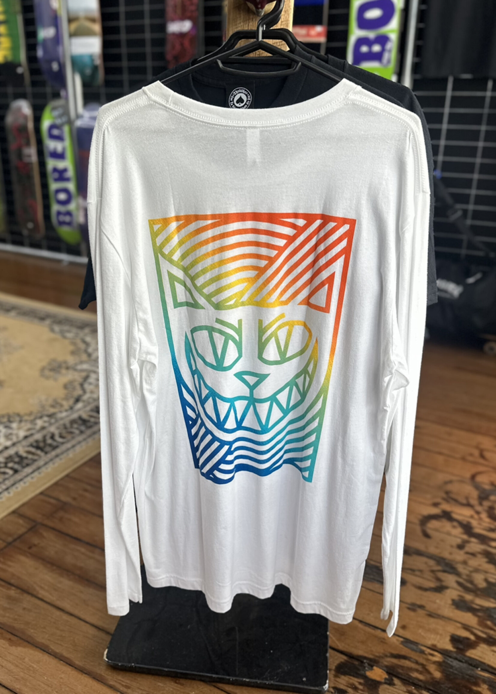 Force Wheels Force Wheels - Linework Cheshire Cat White (Large Back Print)