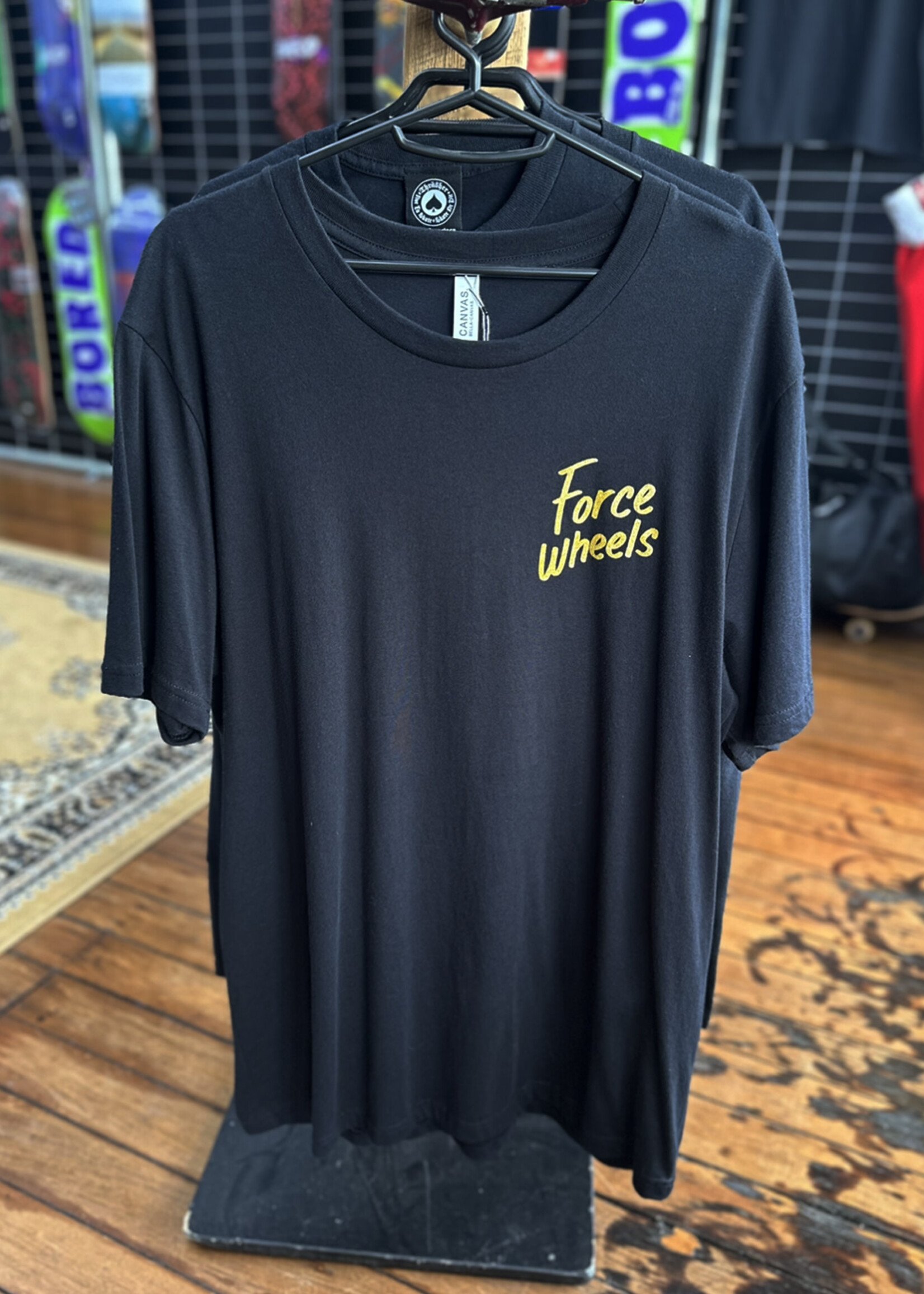 Force Wheels FORCE WHEELS - Logo T-Shirt Black/Gold