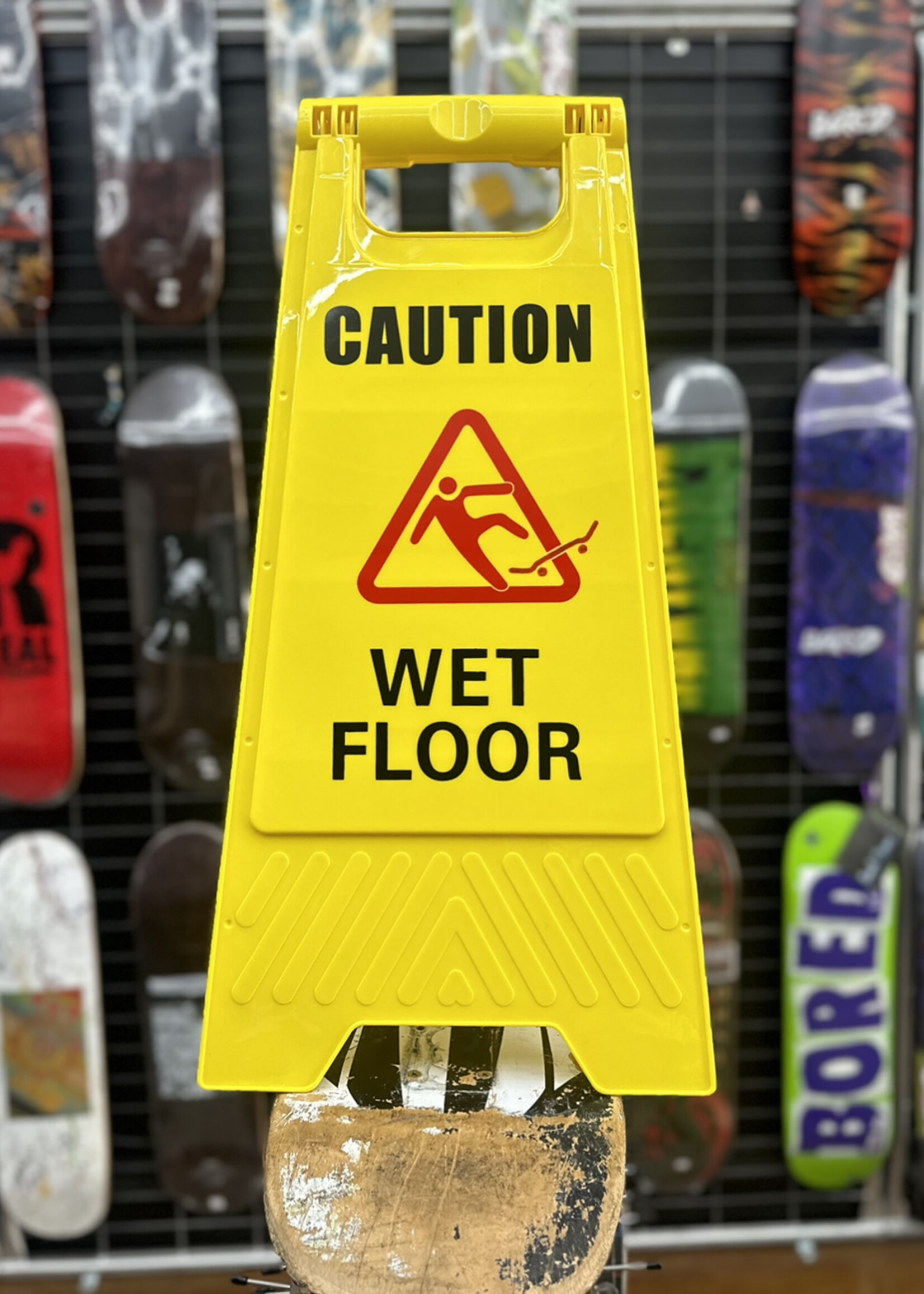 Local Artists HILLTOP SKATESHOP - Skater Wet Floor Sign