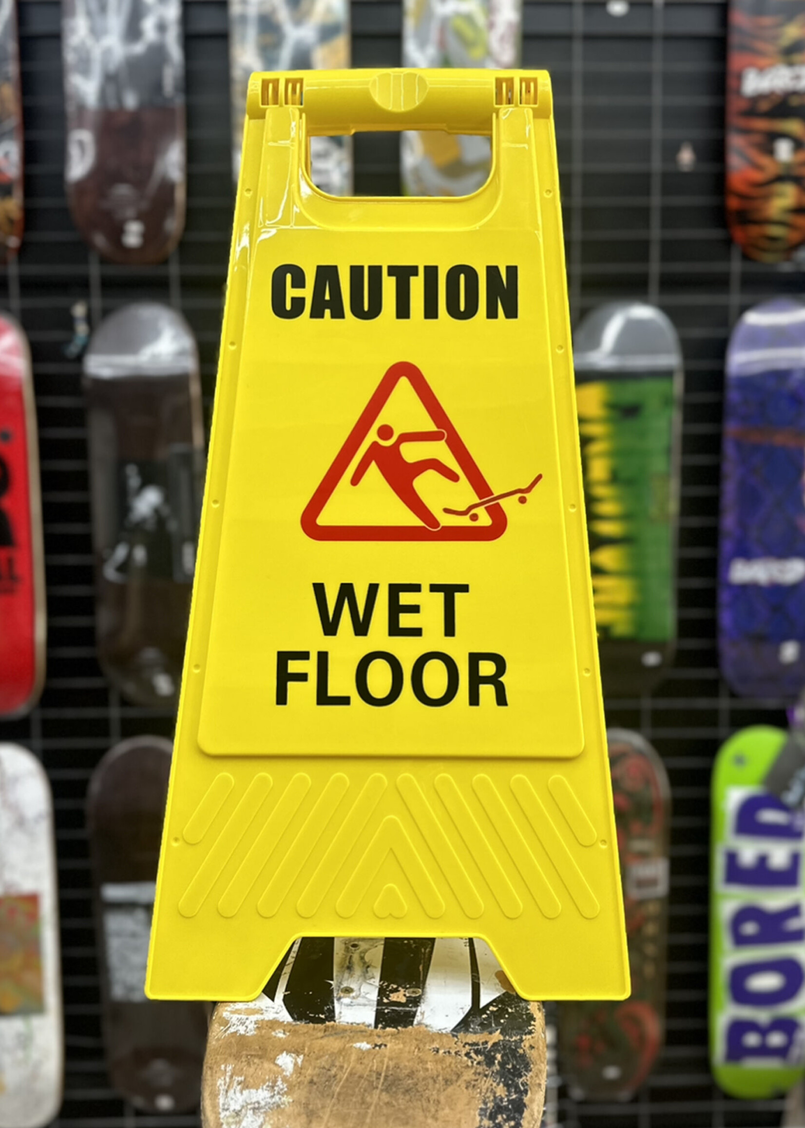 Local Artists HILLTOP SKATESHOP - Skater Wet Floor Sign