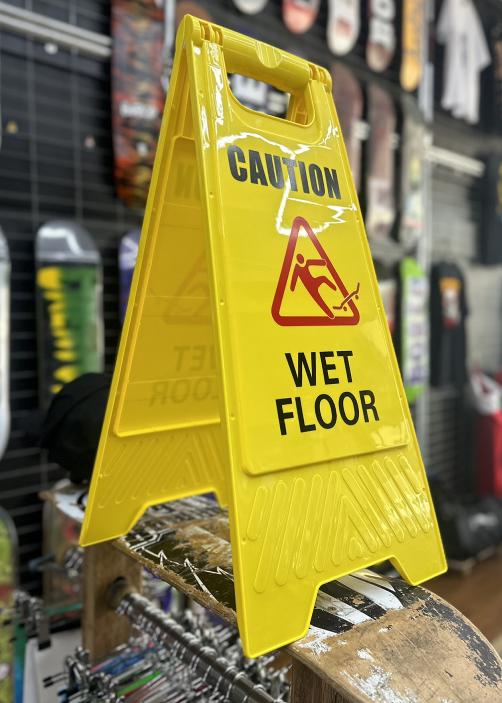 Local Artists HILLTOP SKATESHOP - Skater Wet Floor Sign