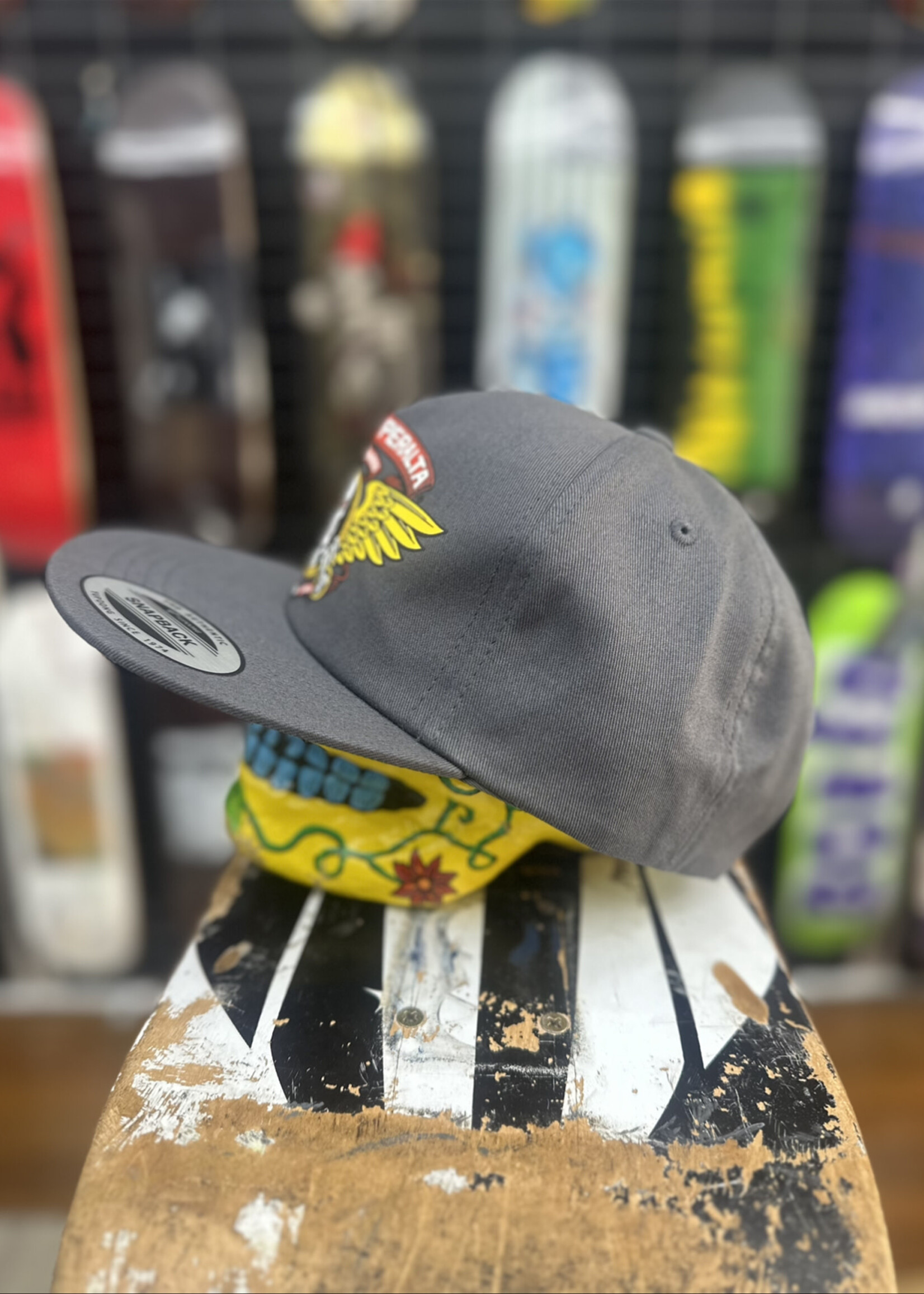 Powell Peralta POWELL PERALTA - Winged Ripper Charcoal Snapback Cap