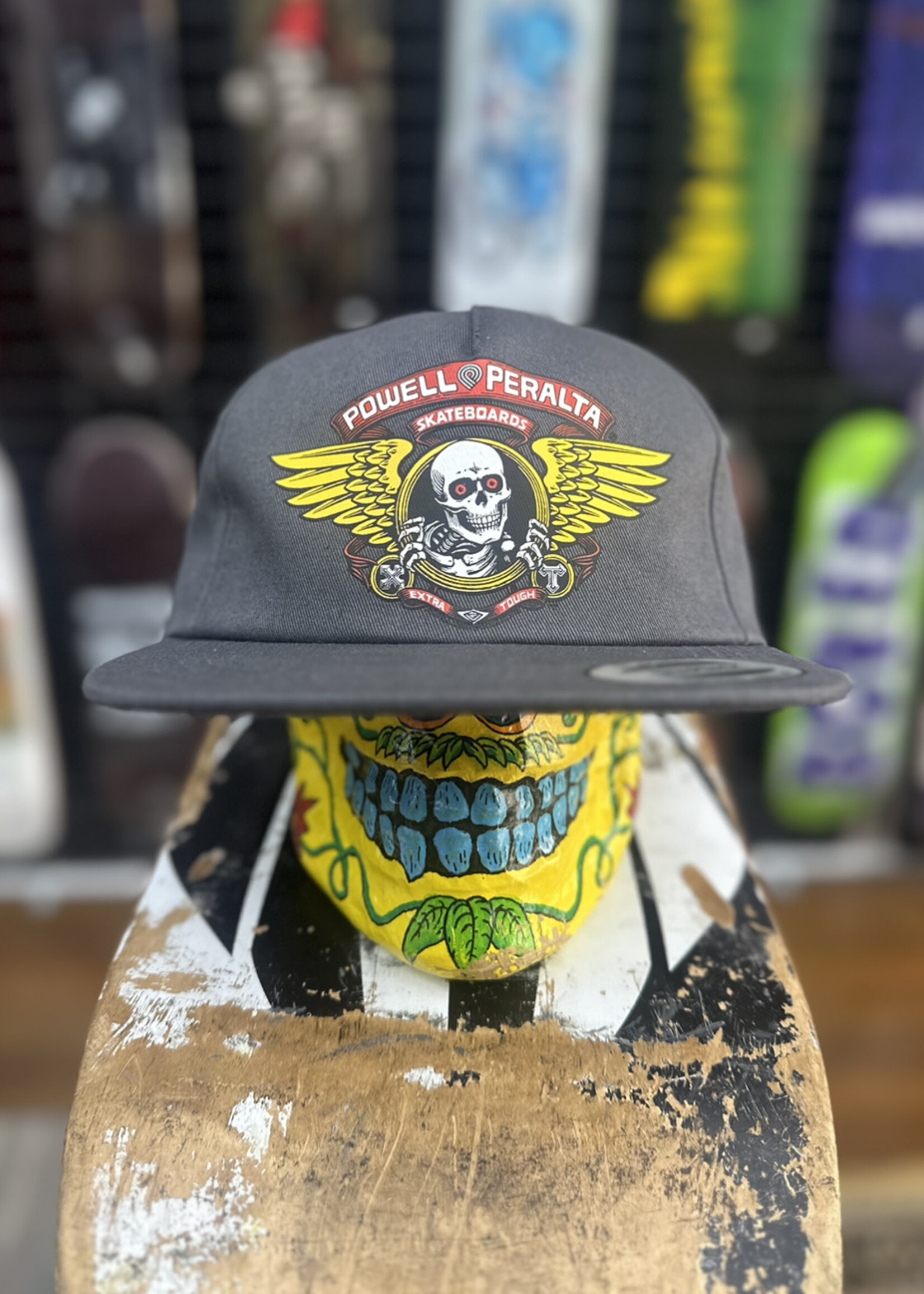 Powell Peralta POWELL PERALTA - Winged Ripper Charcoal Snapback Cap