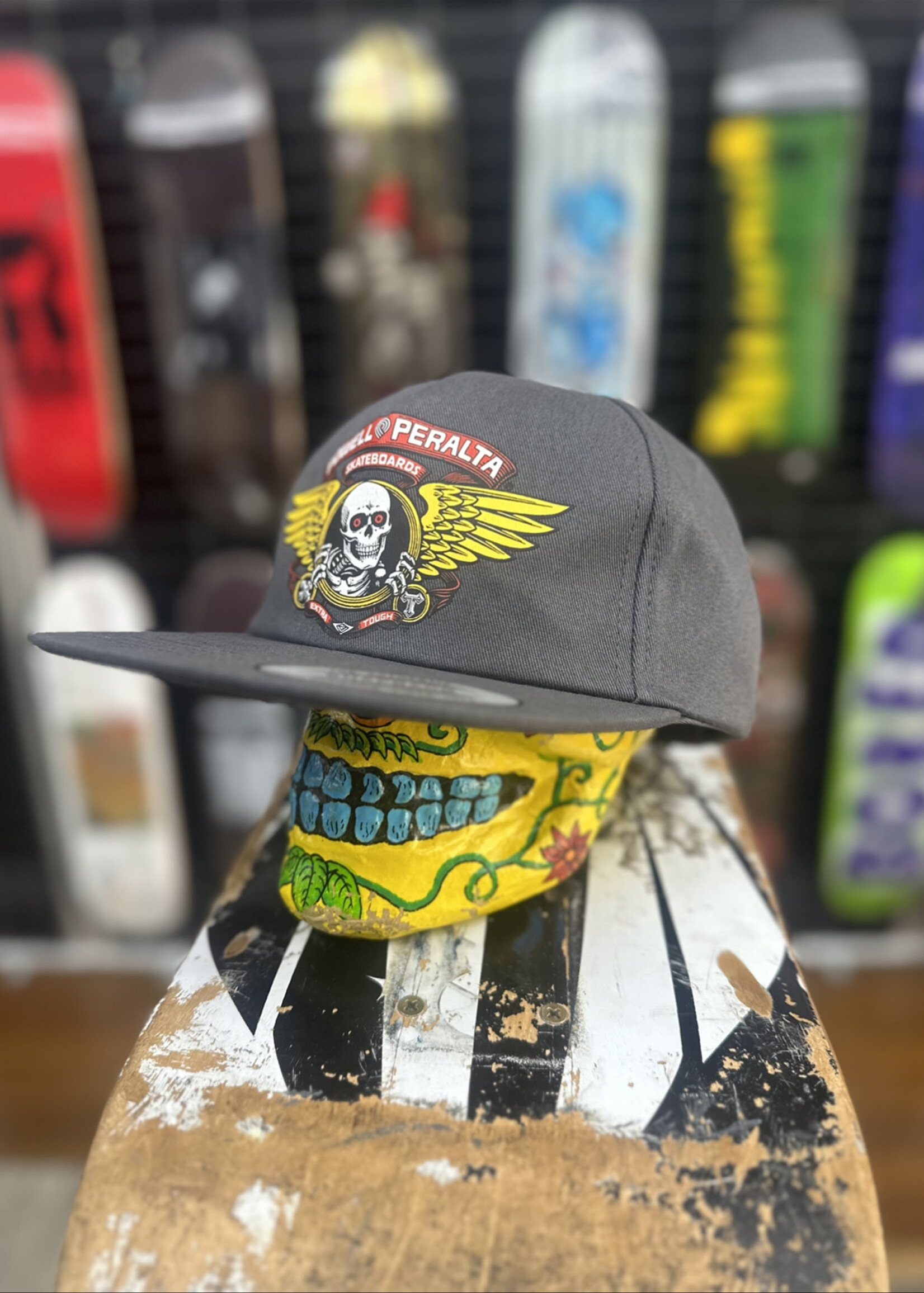 Powell Peralta POWELL PERALTA - Winged Ripper Charcoal Snapback Cap