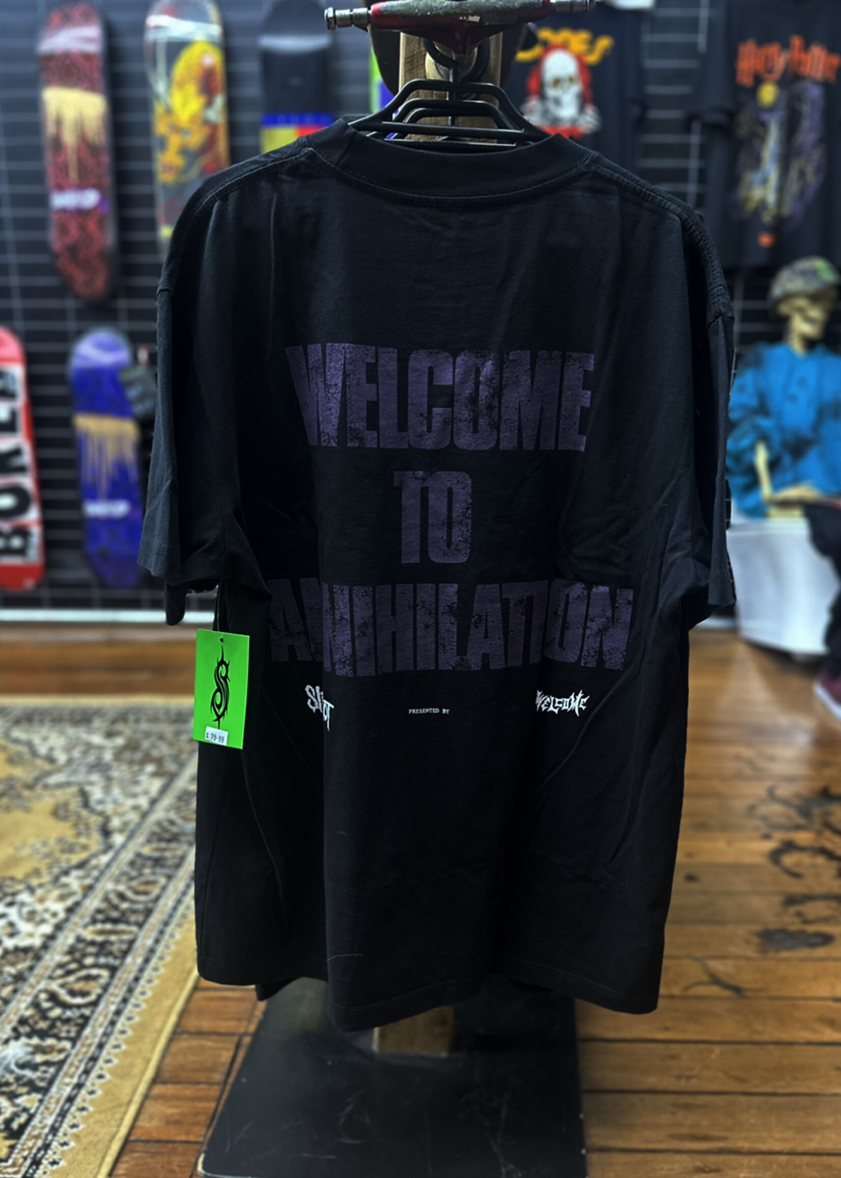 Welcome WELCOME SKATEBOARDS - Slipknot Annihilation Black Tee