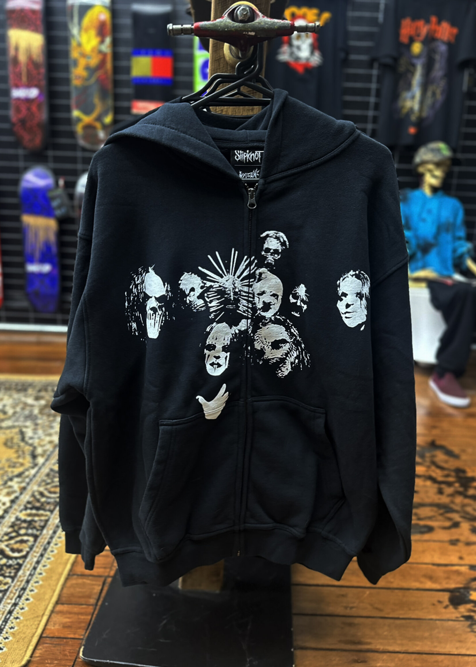 Welcome WELCOME SKATEBOARDS - Slipknot Nonagram Black Zipper Hoodie