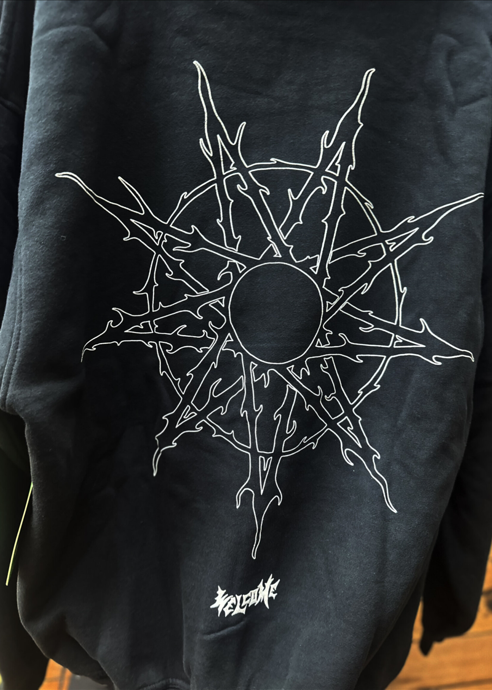 Welcome WELCOME SKATEBOARDS - Slipknot Nonagram Black Zipper Hoodie