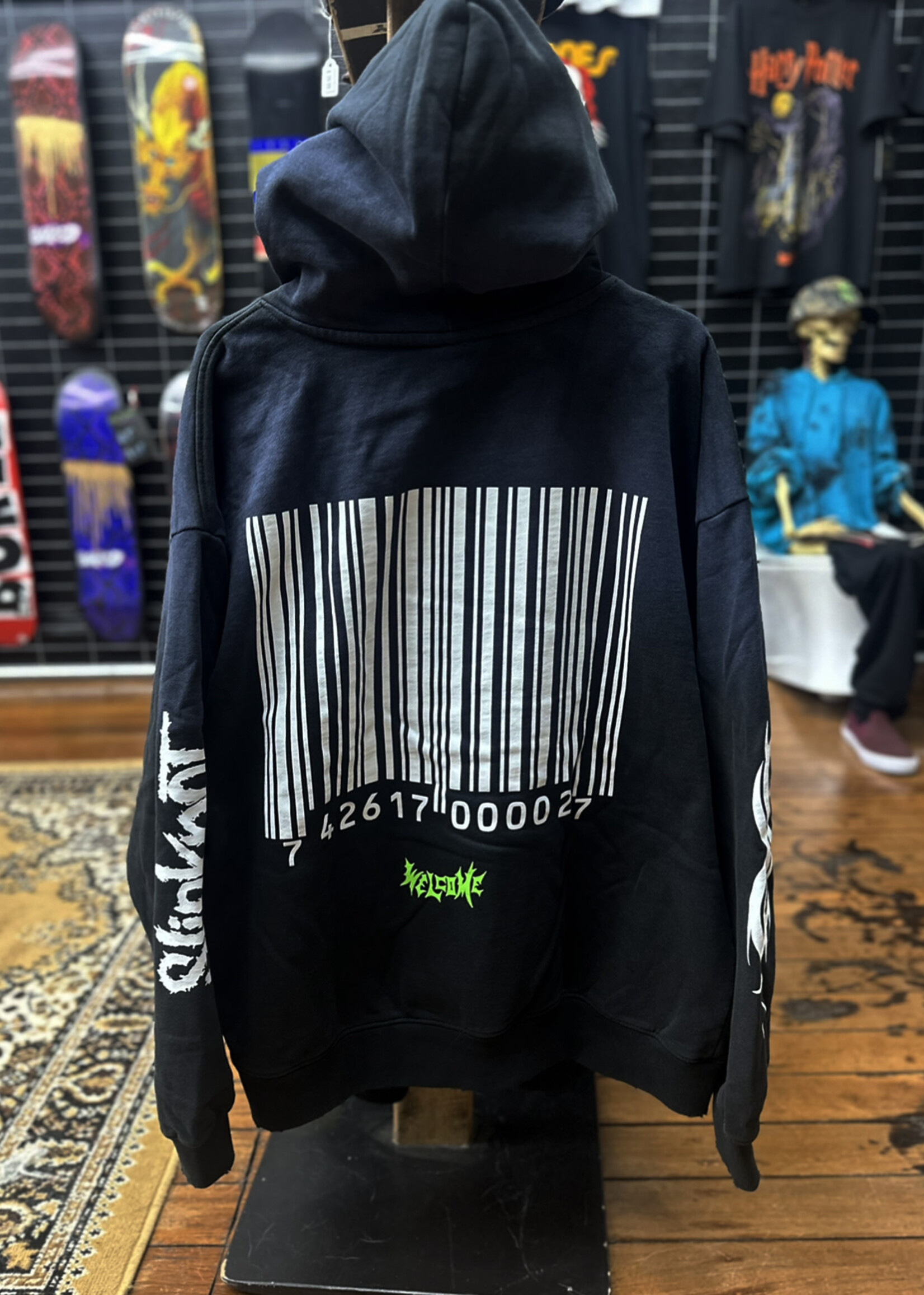 Welcome WELCOME SKATEBOARDS - Slipknot Ravenous Distressed Sun Fade Hoodie