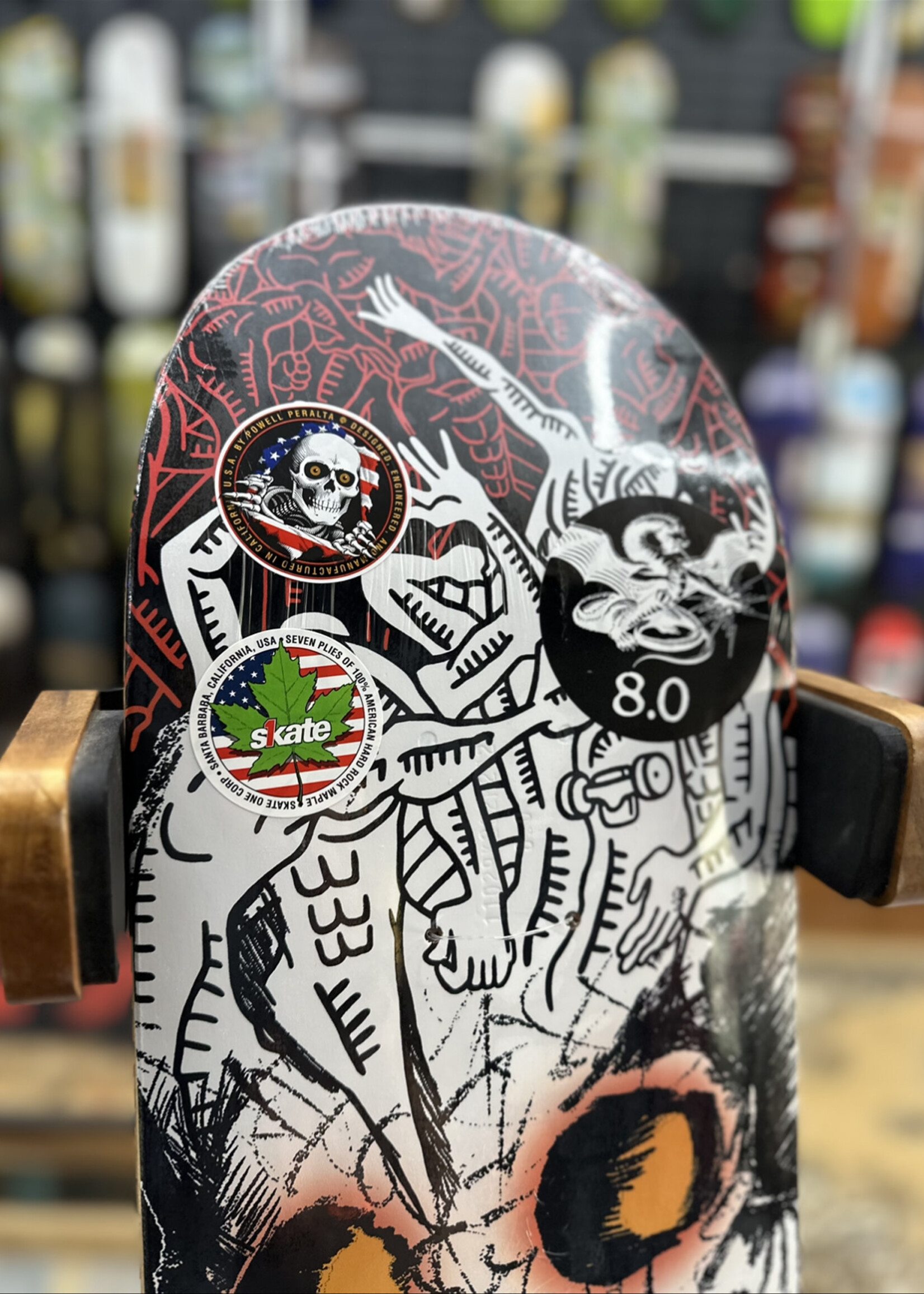 Powell Peralta POWELL PERALTA - Isamu Yamamoto Skull Freestyle Deck - 8.0"