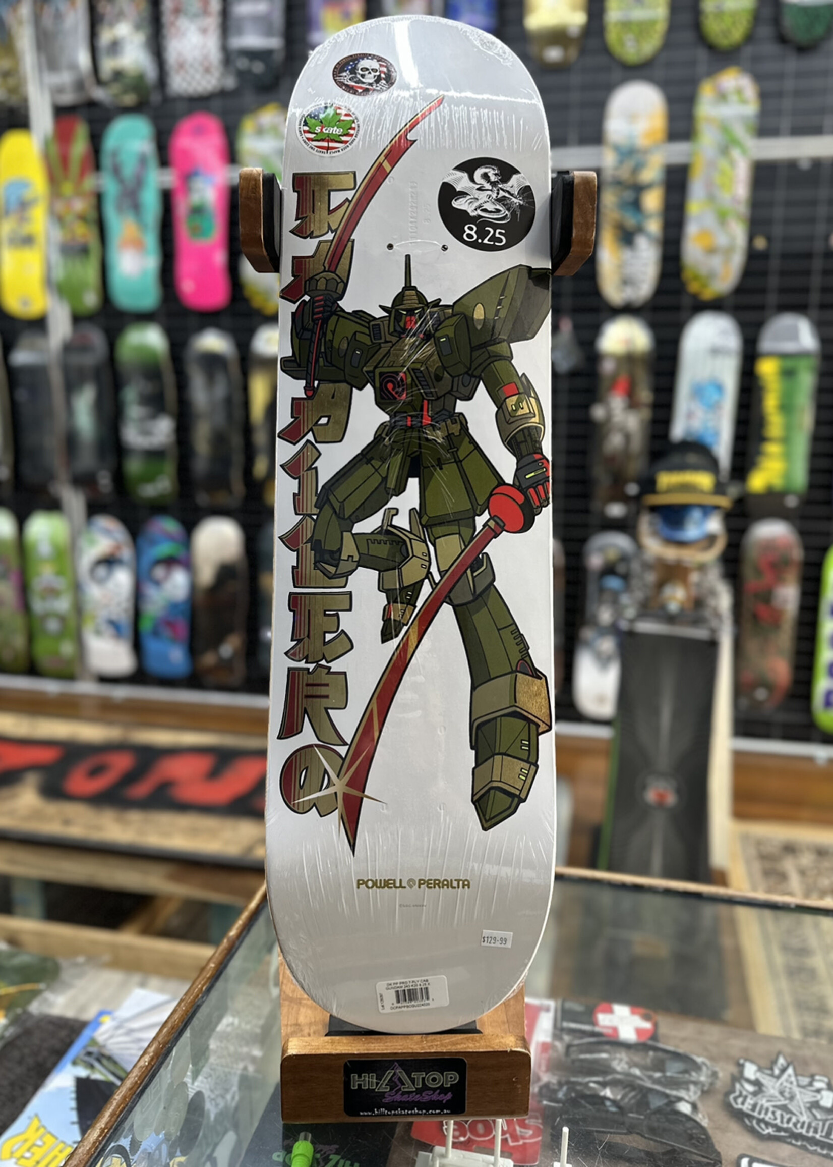 Powell Peralta POWELL PERALTA - Steve Caballero Gundam White/Gold Foil - 8.25"