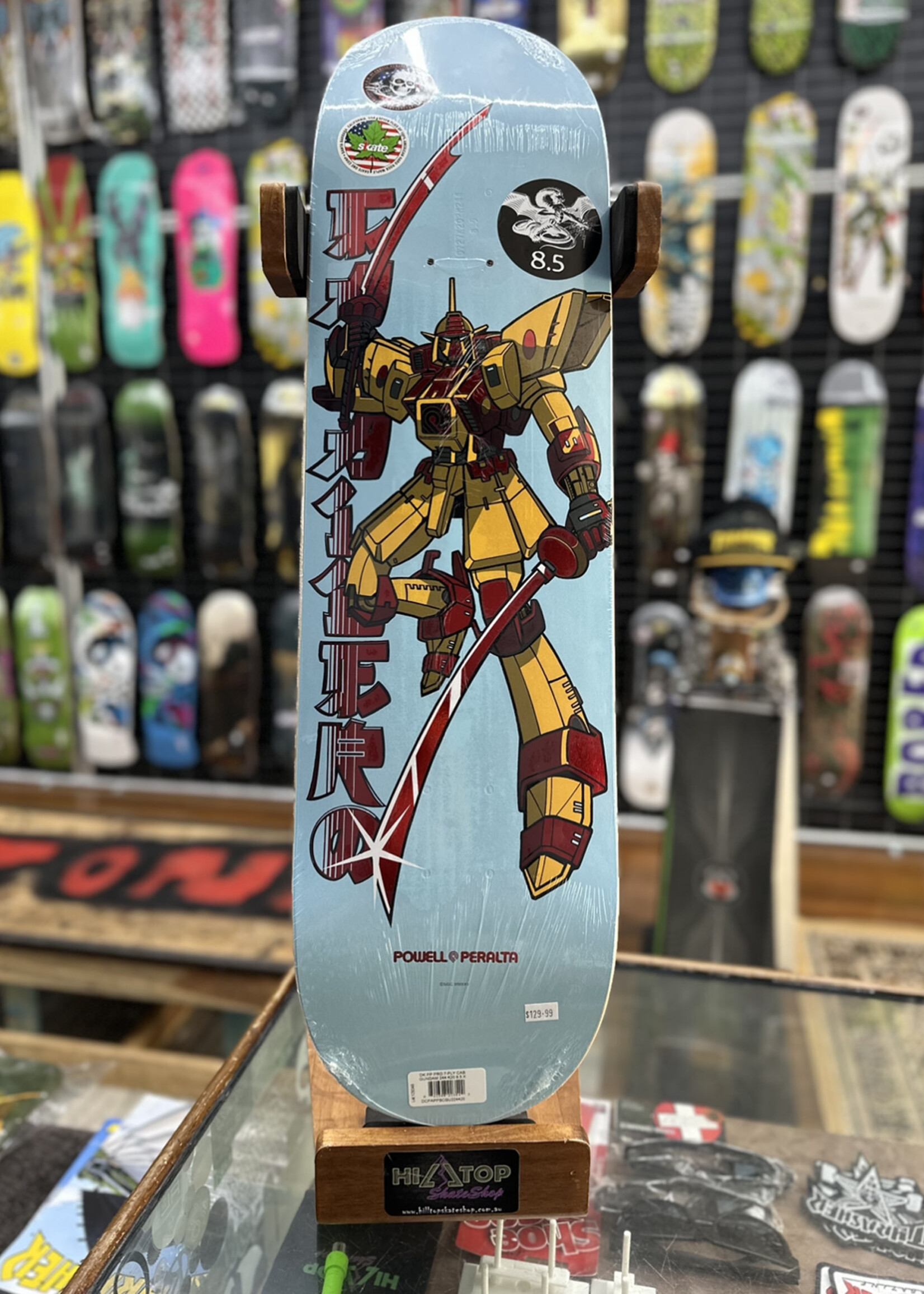 Powell Peralta POWELL PERALTA - Steve Caballero Gundam Light Blue/Red Foil - 8.5"
