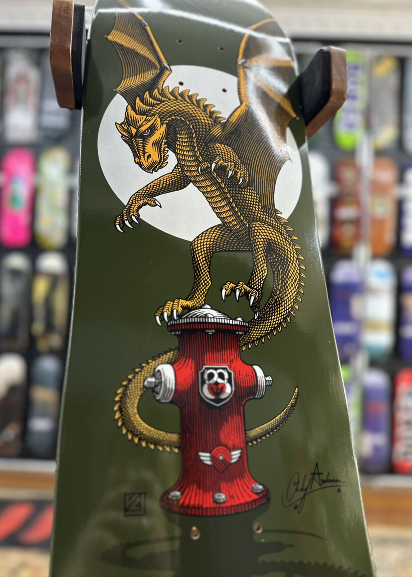 Powell Peralta POWELL PERALTA - Andy Anderson Hydrant Dark Green - 8.45"