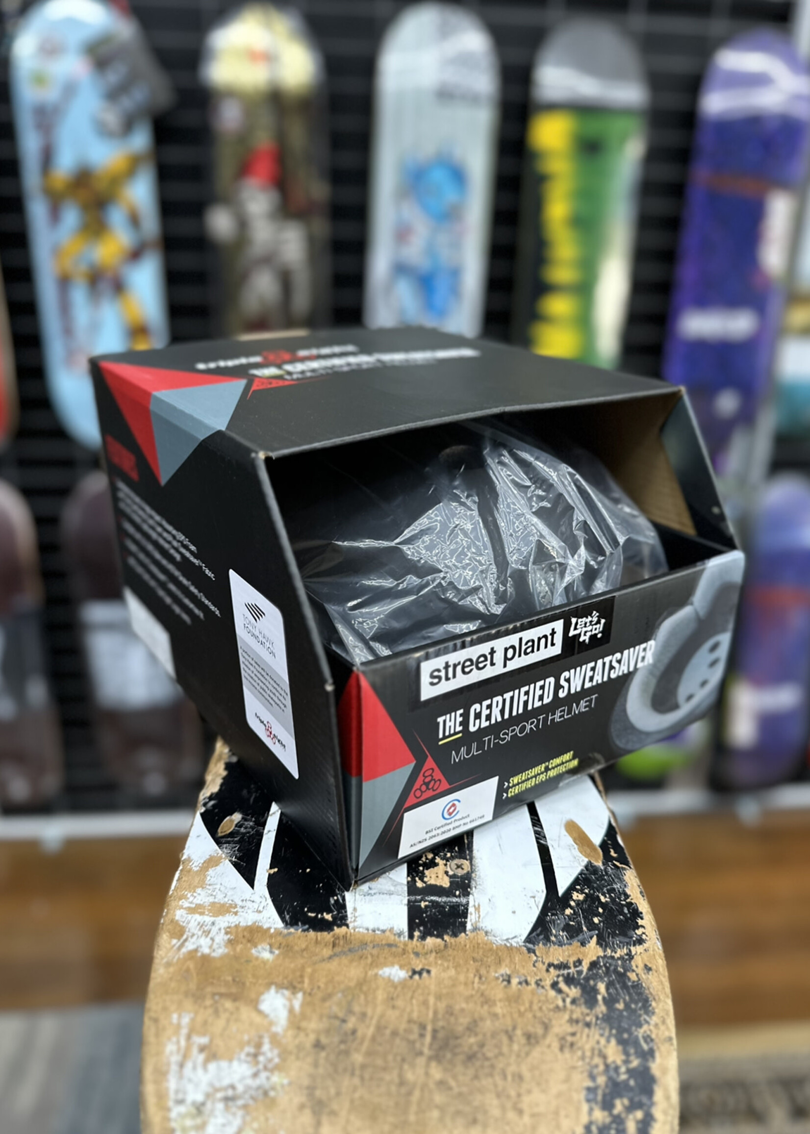 Triple 8 TRIPLE 8 - The Certified Helmet Sweat Saver Street Plant Black Rubber -