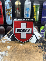 BONES BONES BEARINGS - Iron-on Patch Swiss Shield - 3.625"