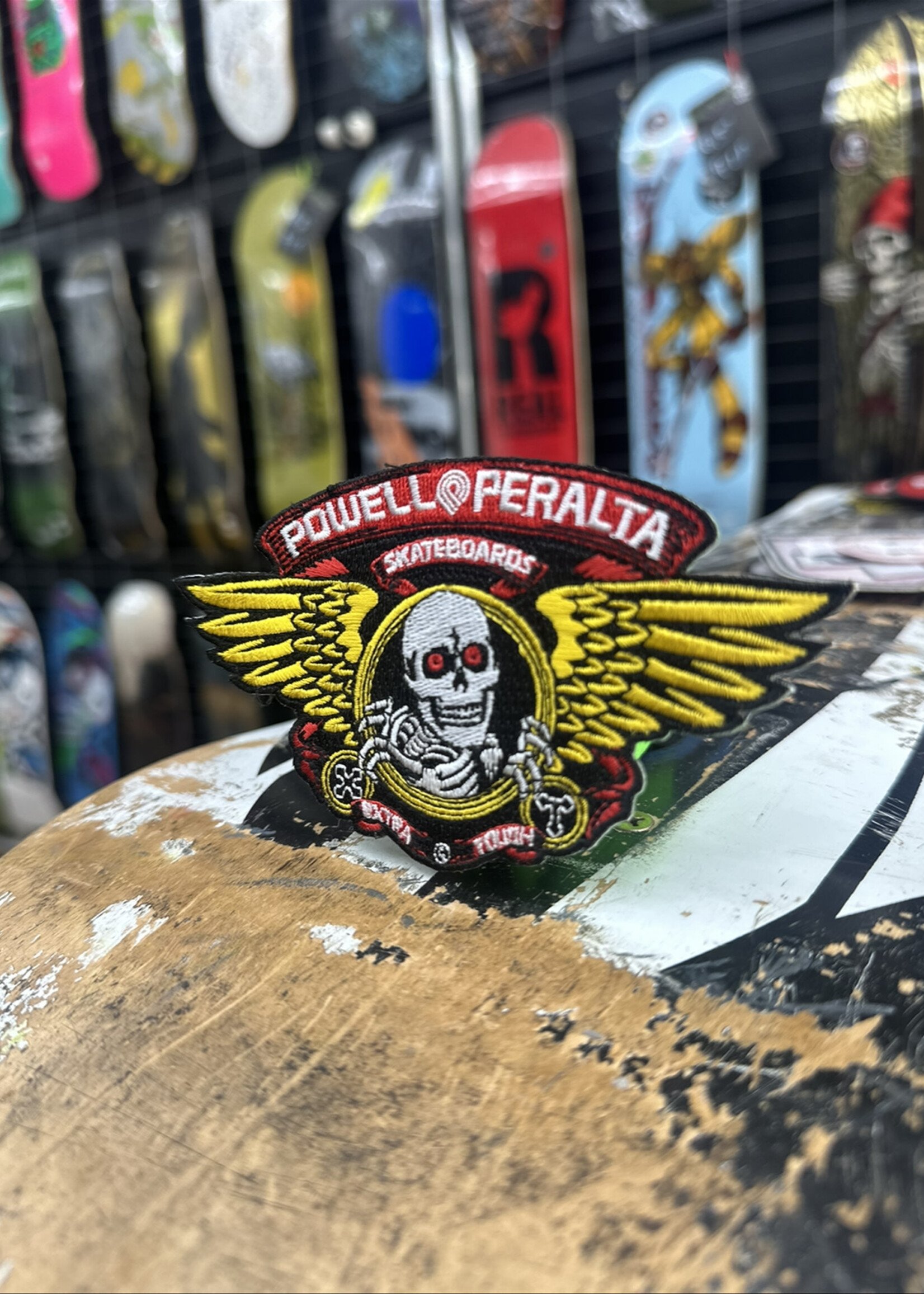 Powell Peralta POWELL PERALTA - Iron-on Patch Winged Ripper - 5"
