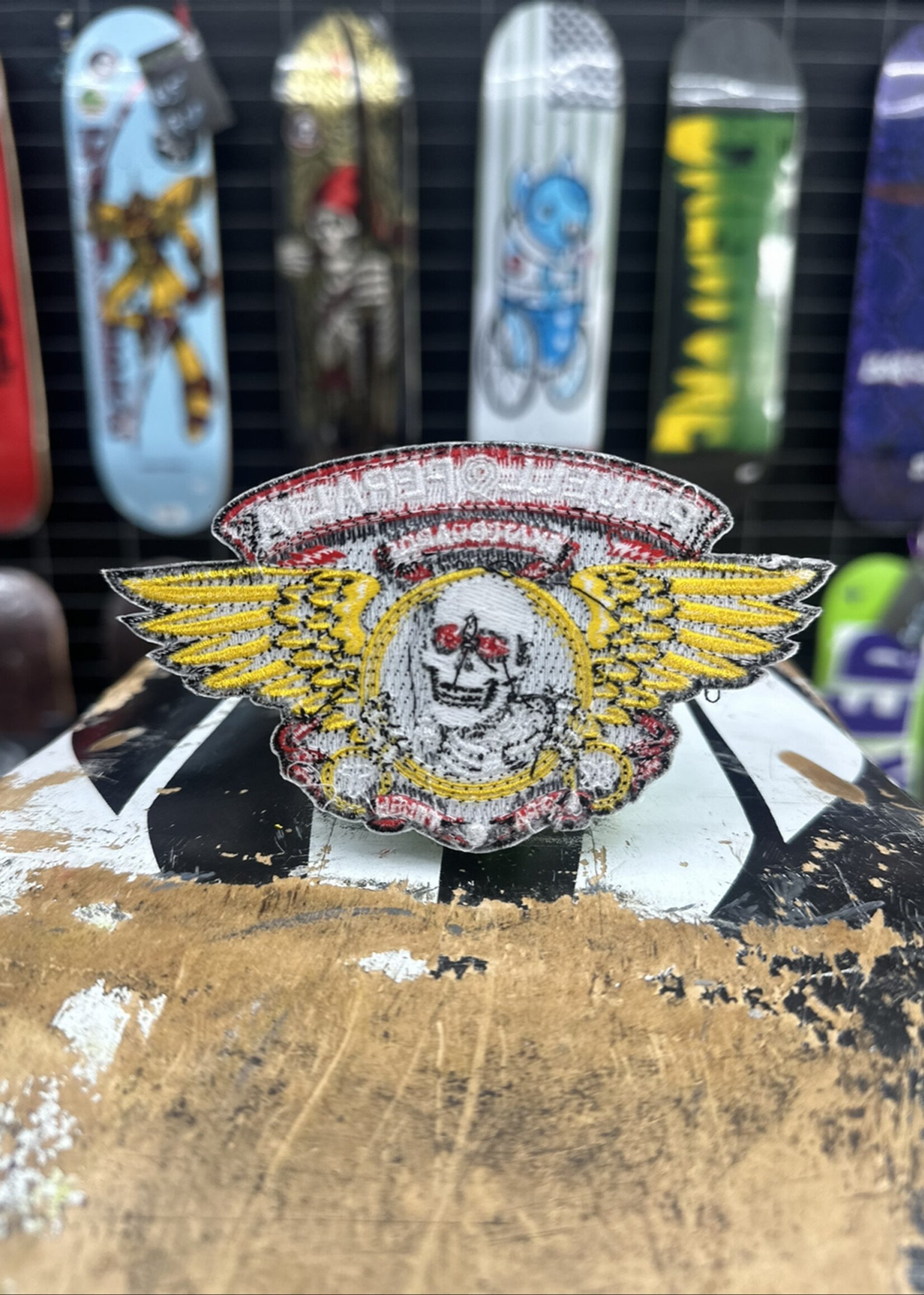 Powell Peralta POWELL PERALTA - Iron-on Patch Winged Ripper - 5"