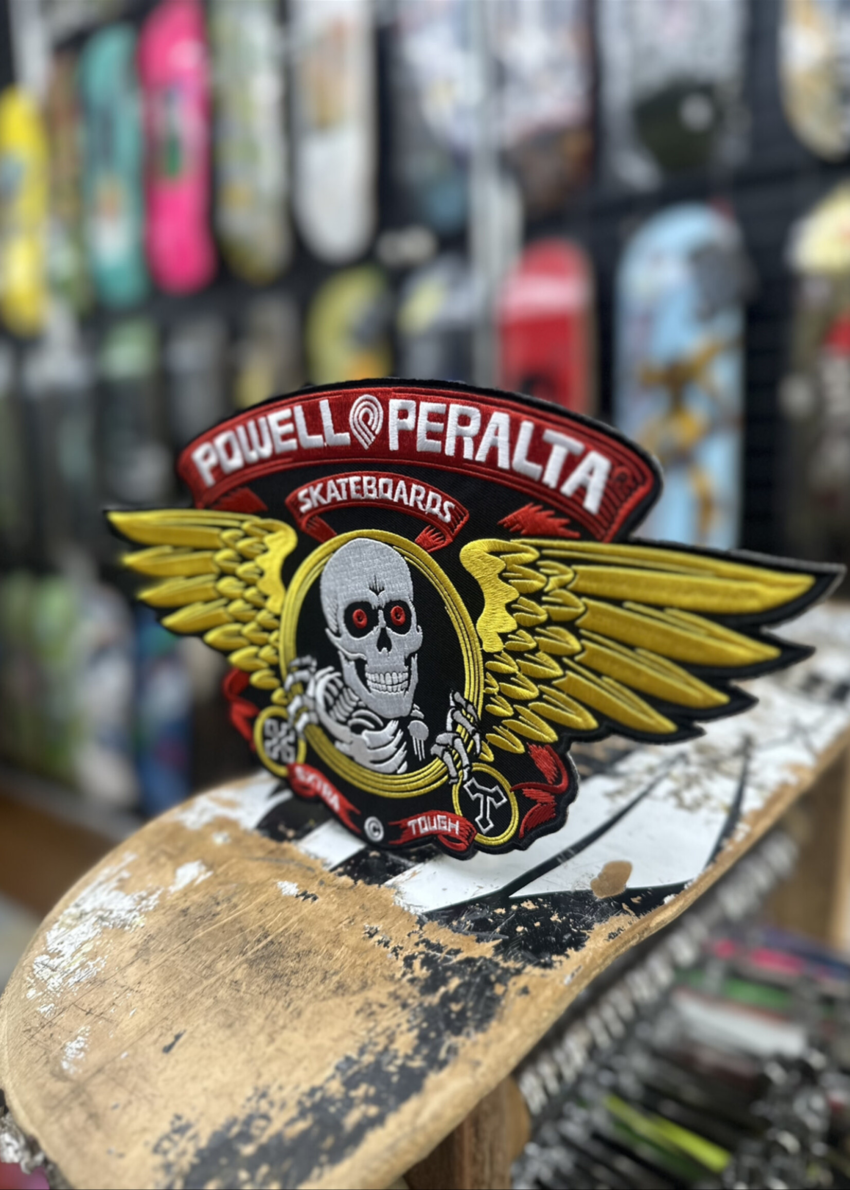 Powell Peralta POWELL PERALTA - Iron-on Patch Winged Ripper - 12"