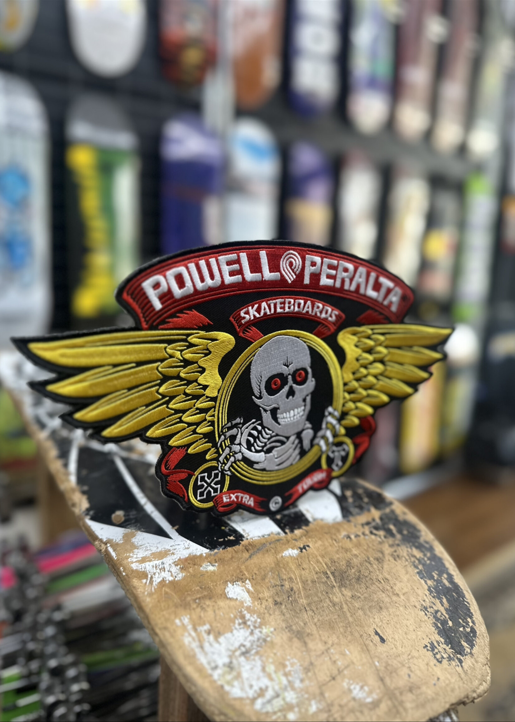 Powell Peralta POWELL PERALTA - Iron-on Patch Winged Ripper - 12"