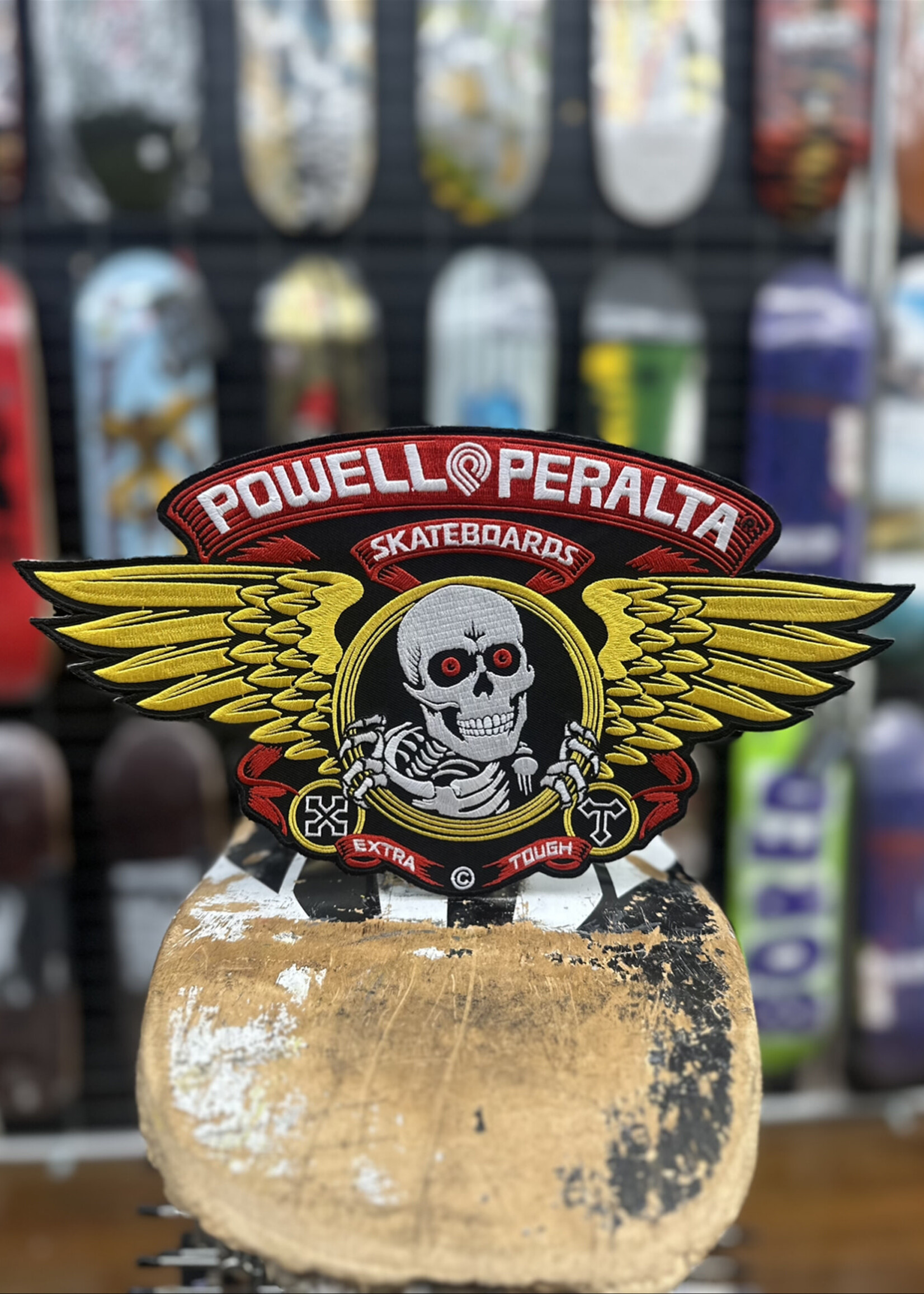 Powell Peralta POWELL PERALTA - Iron-on Patch Winged Ripper - 12"