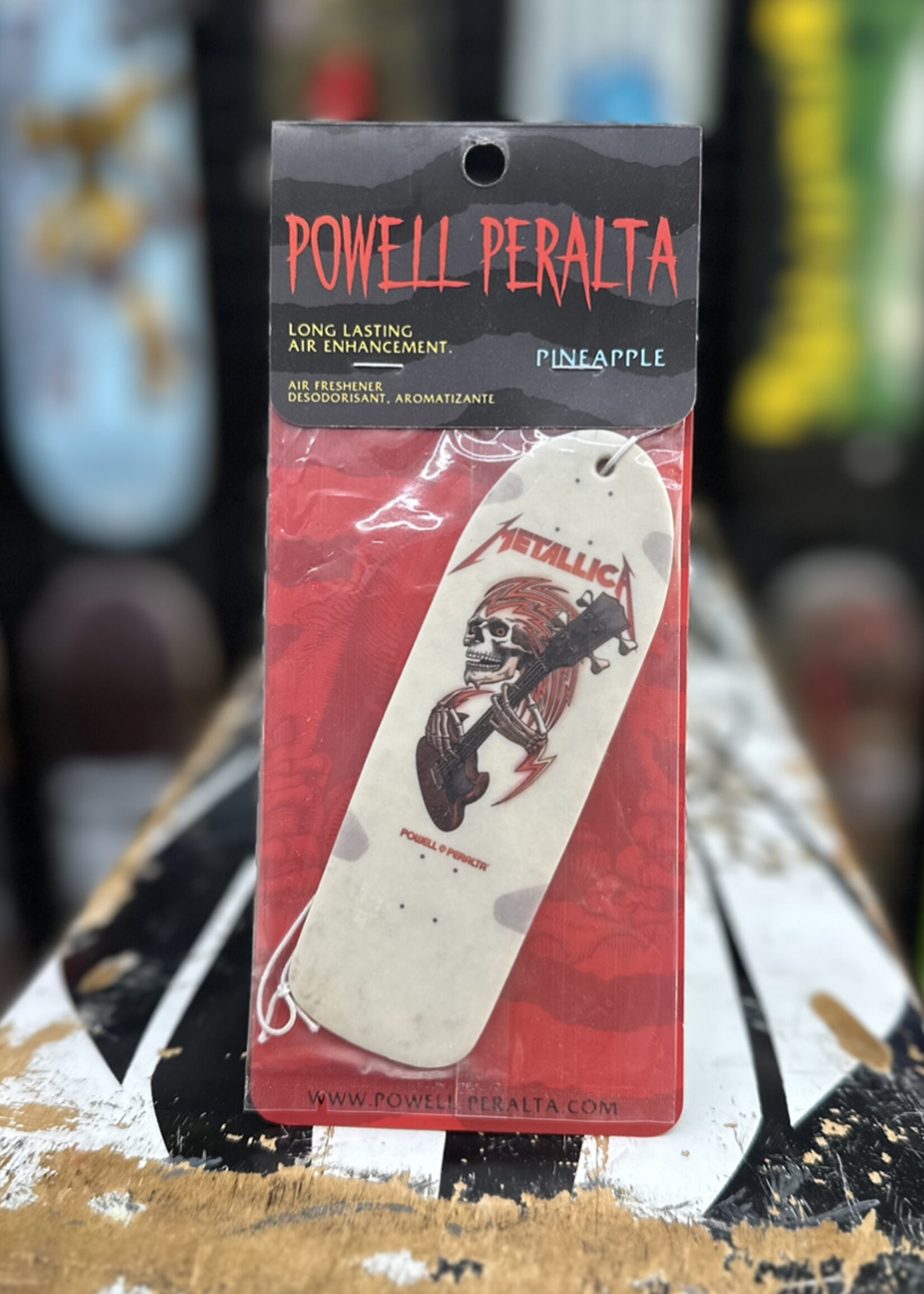 Bones Brigade POWELL PERALTA - Metallica White Air Freshener - Pineapple Scented