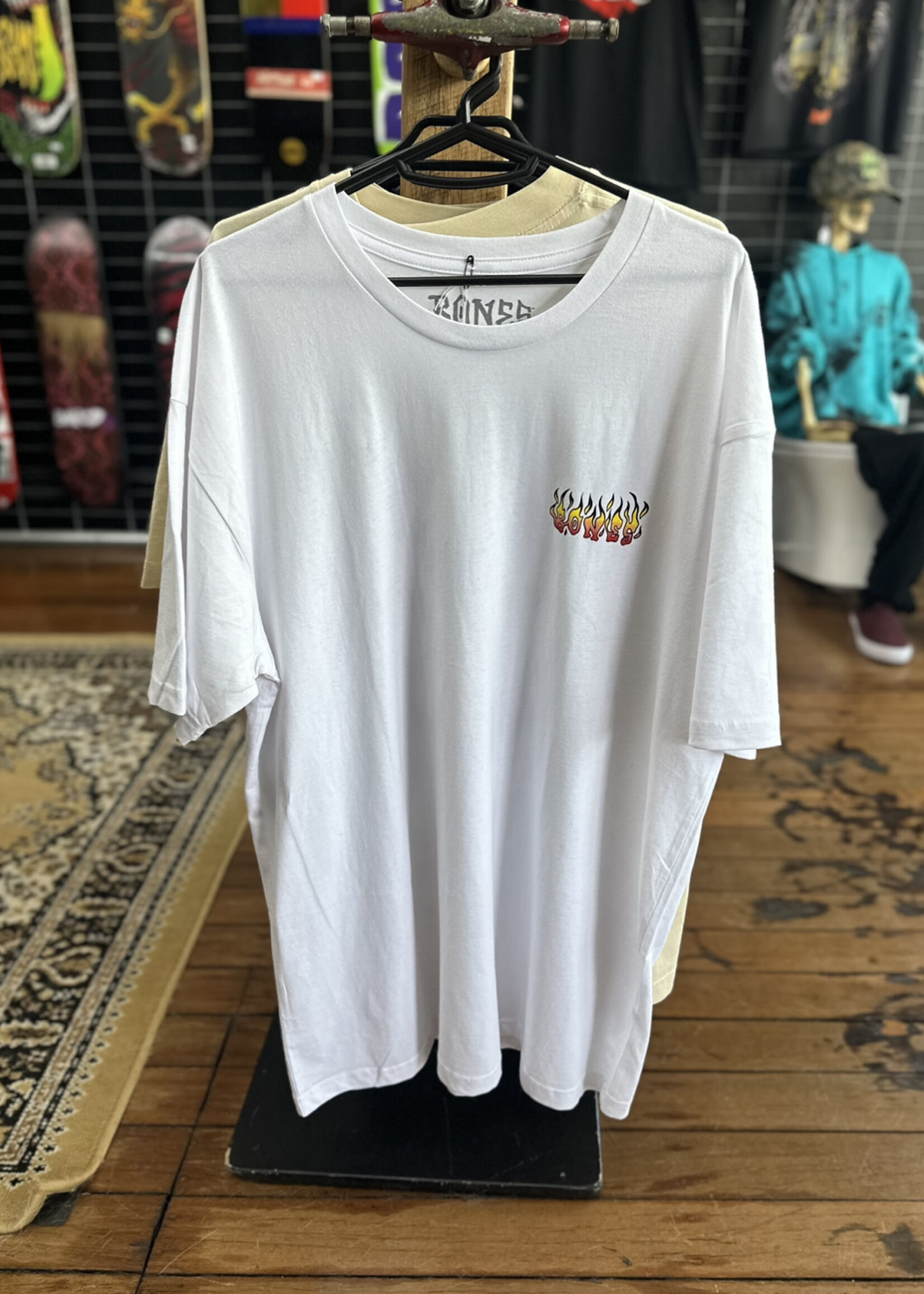 BONES BONES - Iron Sun White Tee - XLarge