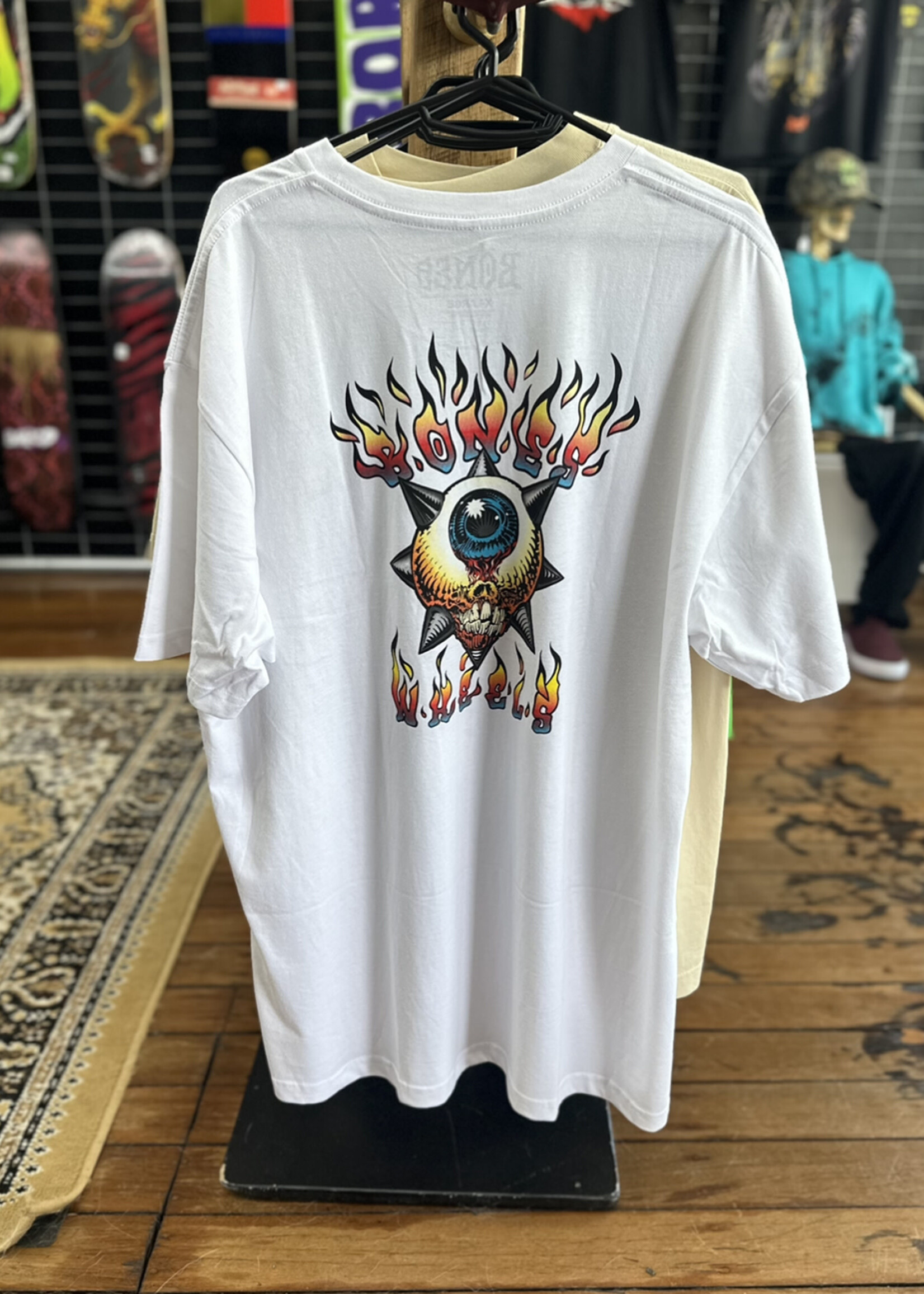 BONES BONES - Iron Sun White Tee - XLarge