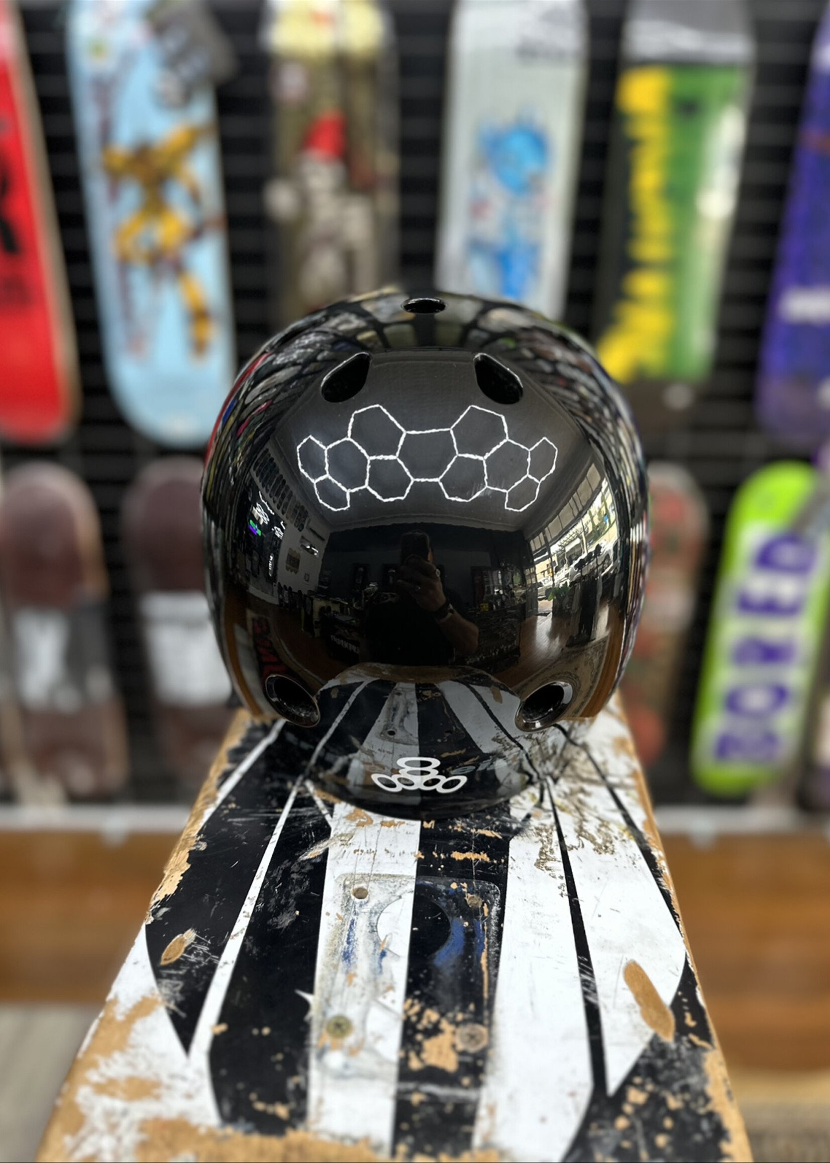 Triple 8 TRIPLE 8 - The Certified SweatSaver Helmet Black Gloss