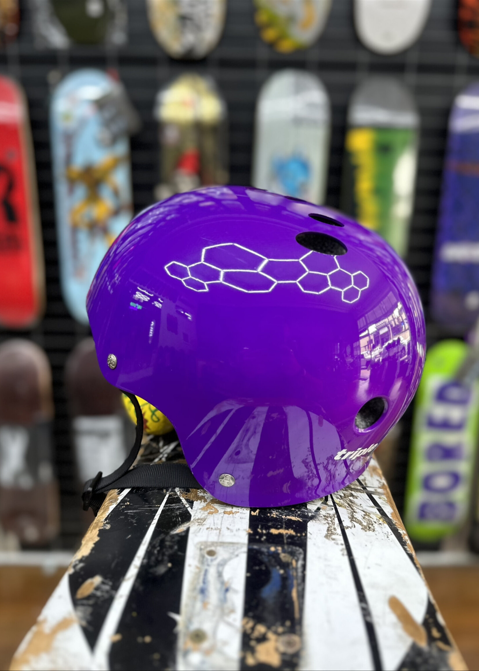 Triple 8 TRIPLE 8 - Certified Helmet SweatSaver Purple Gloss