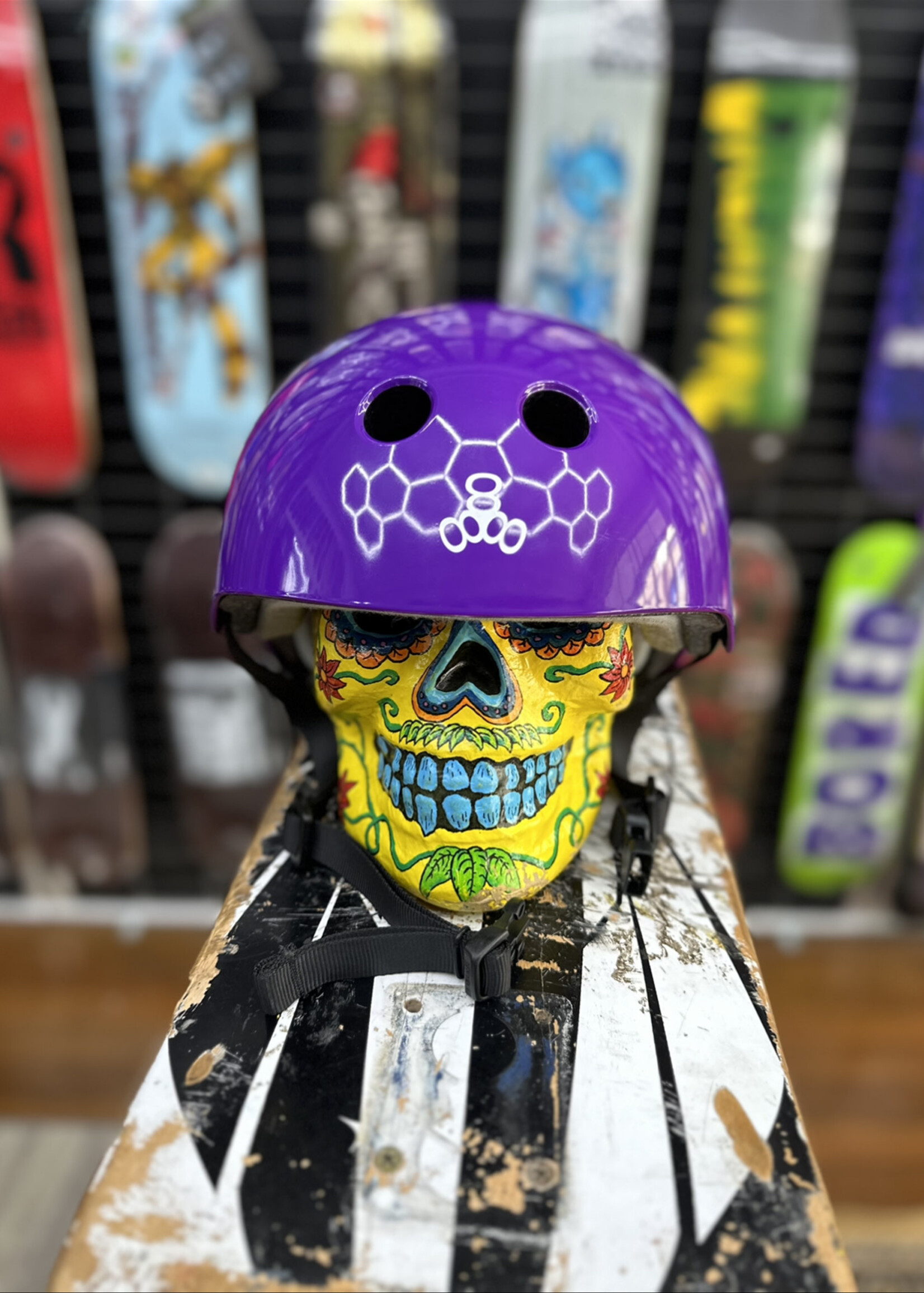 Triple 8 TRIPLE 8 - Certified Helmet SweatSaver Purple Gloss