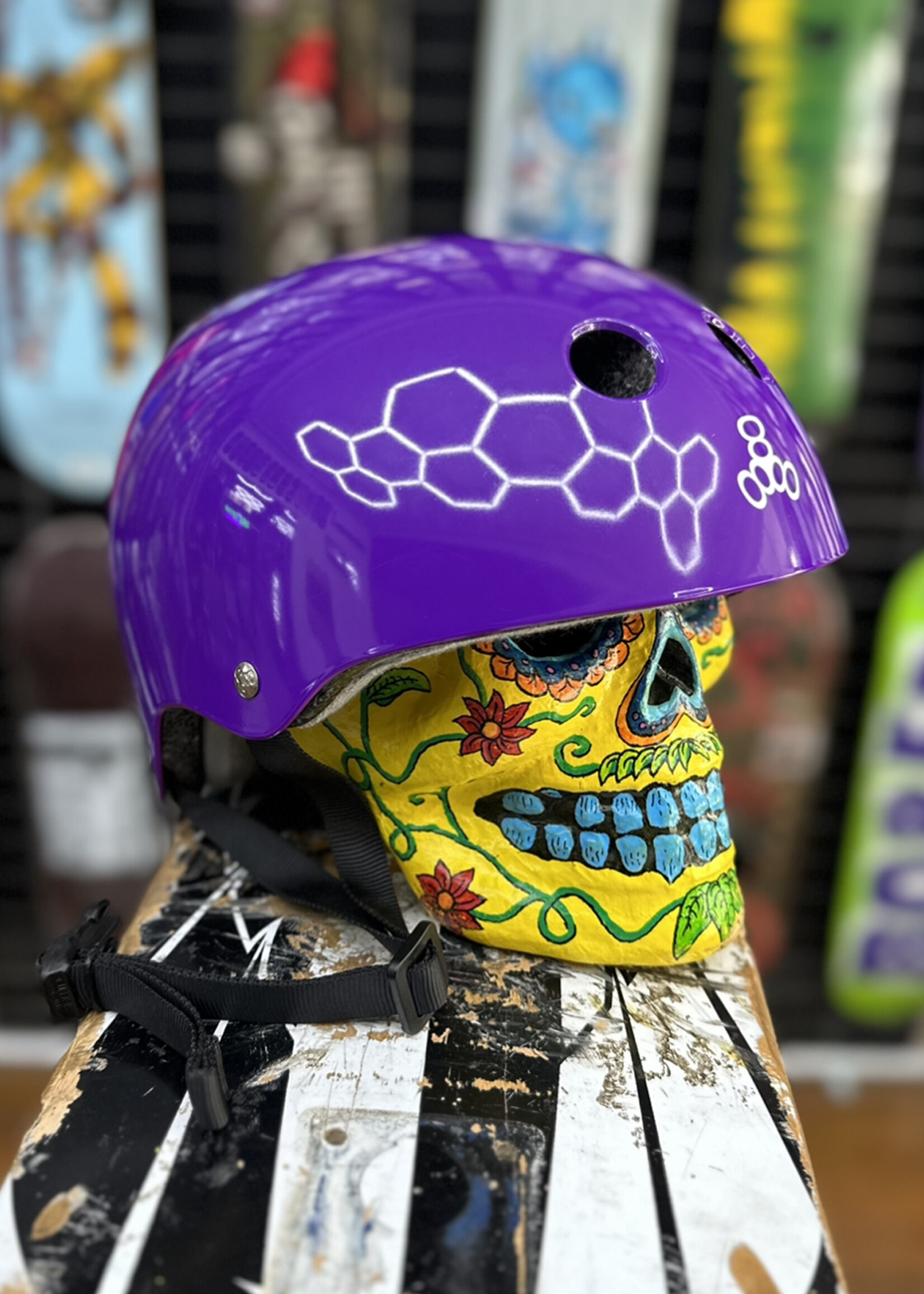 Triple 8 TRIPLE 8 - Certified Helmet SweatSaver Purple Gloss