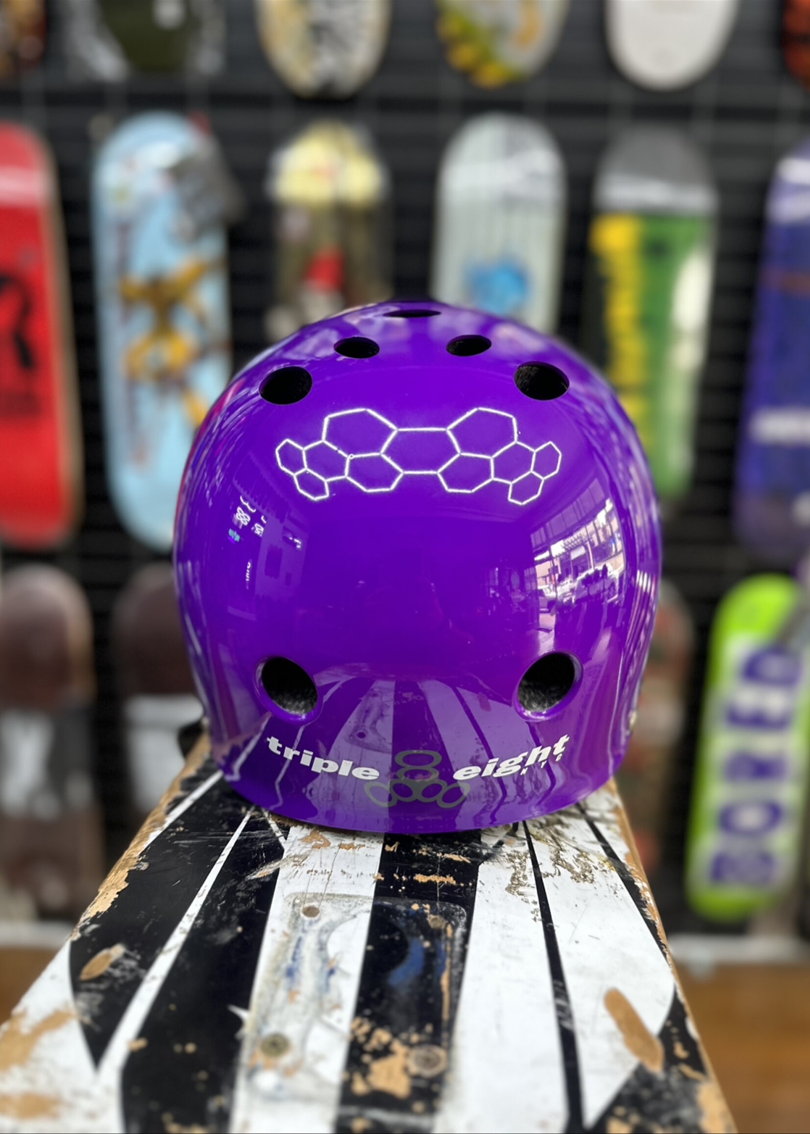Triple 8 TRIPLE 8 - Certified Helmet SweatSaver Purple Gloss