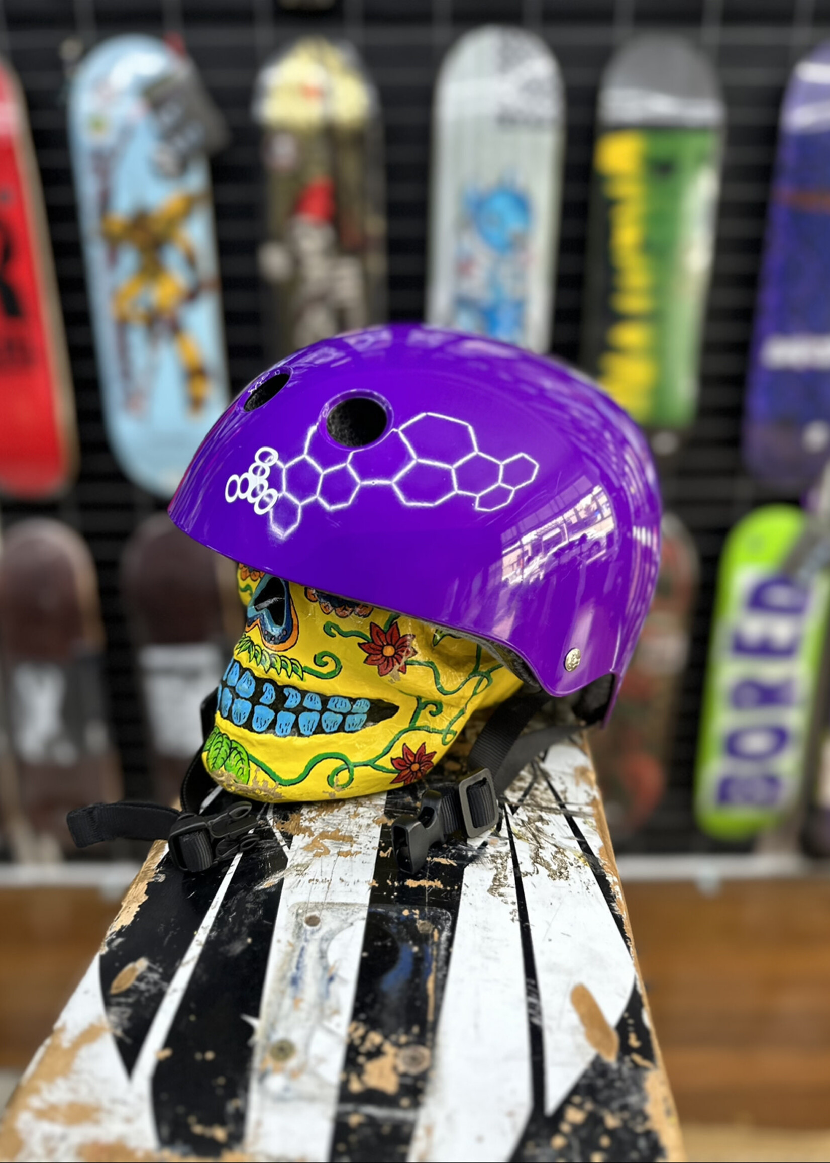 Triple 8 TRIPLE 8 - Certified Helmet SweatSaver Purple Gloss