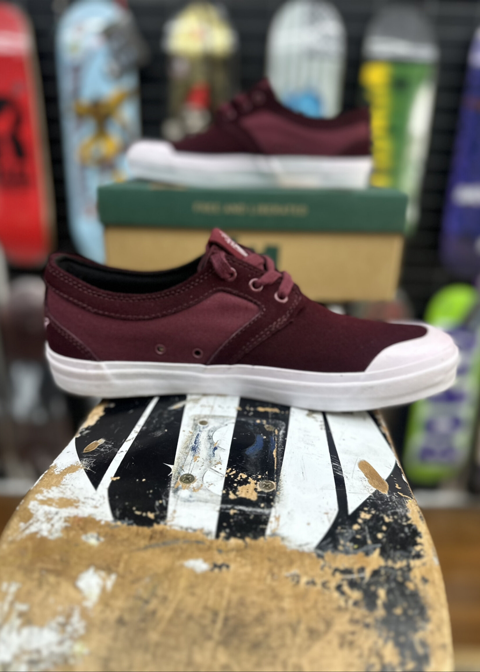 STATE FOOTWARE STATE FOOTWEAR - Bishop THEORIES X Black Cherry Suede/Rubber Toe