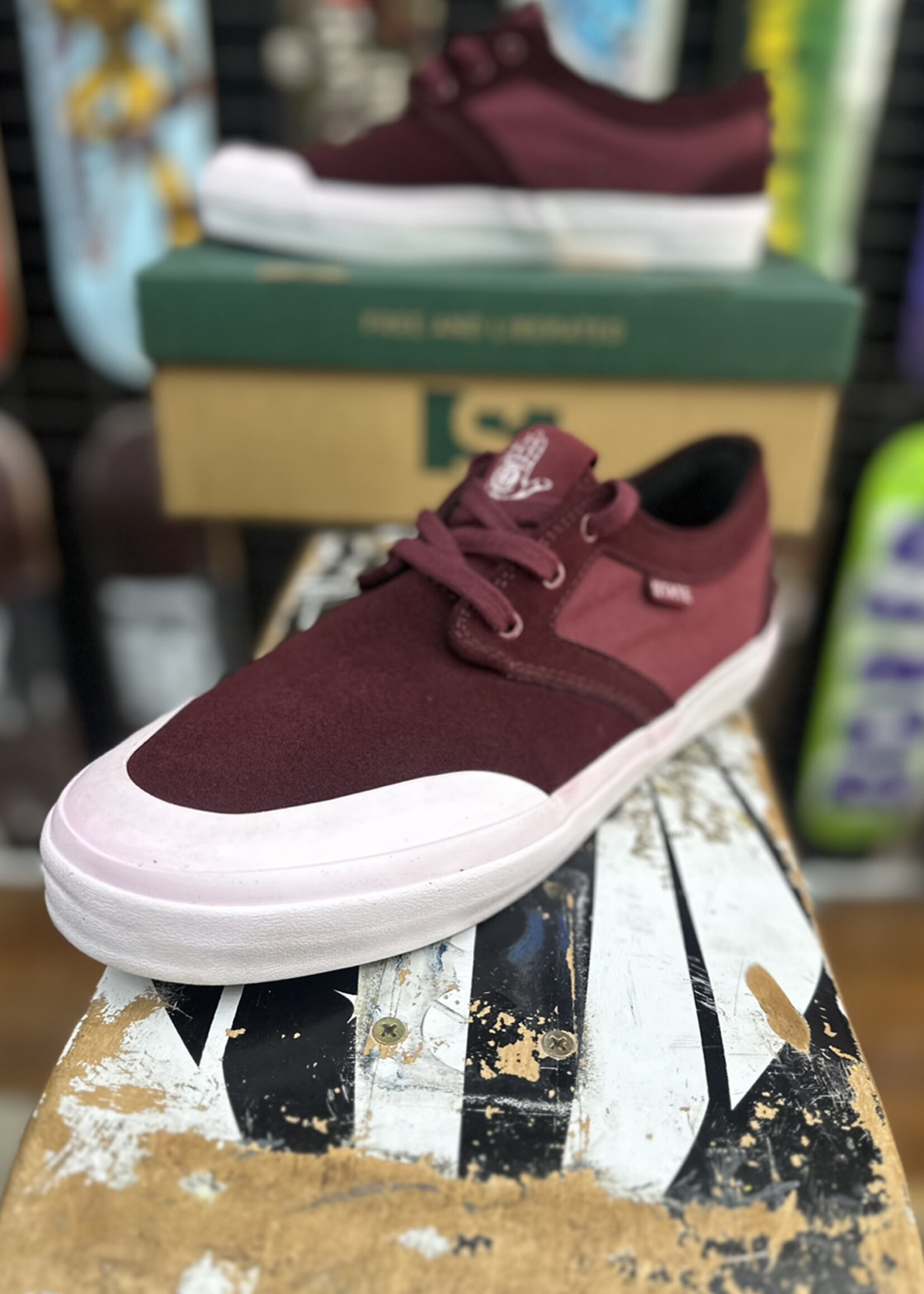 STATE FOOTWARE STATE FOOTWEAR - Bishop THEORIES X Black Cherry Suede/Rubber Toe