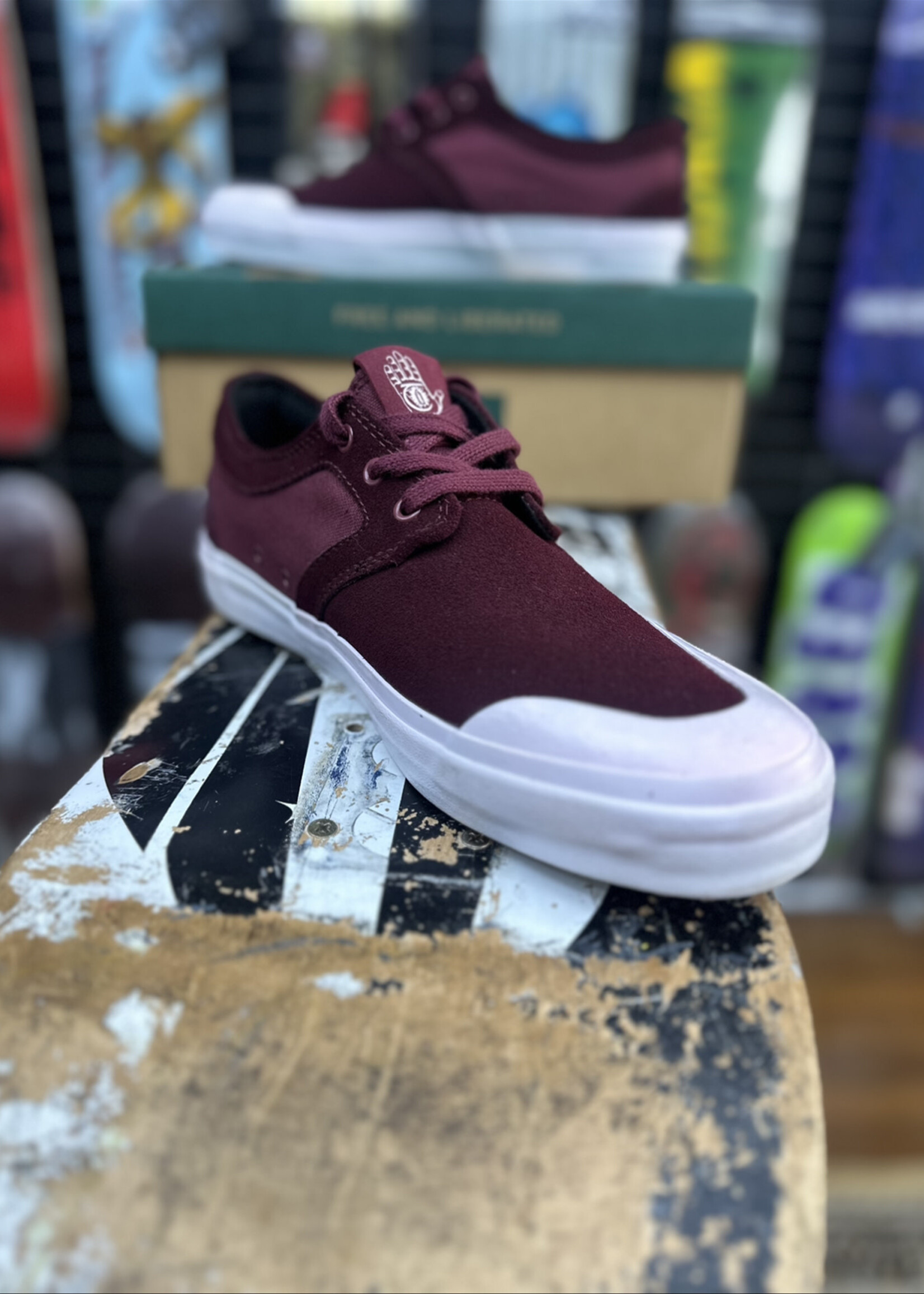 STATE FOOTWARE STATE FOOTWEAR - Bishop THEORIES X Black Cherry Suede/Rubber Toe