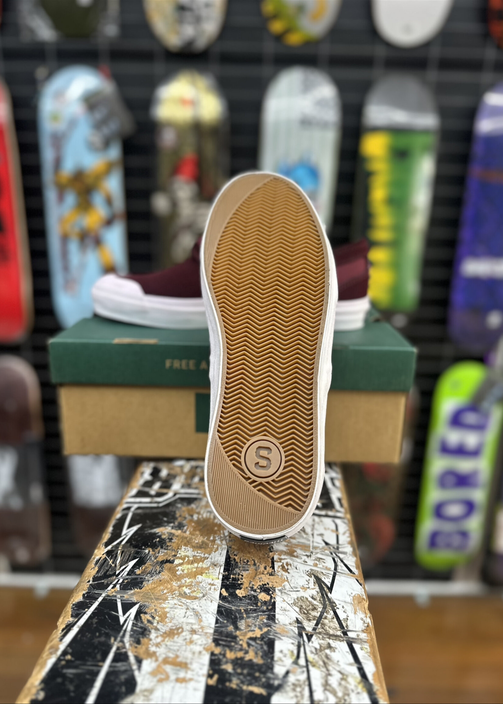 STATE FOOTWARE STATE FOOTWEAR - Bishop THEORIES X Black Cherry Suede/Rubber Toe